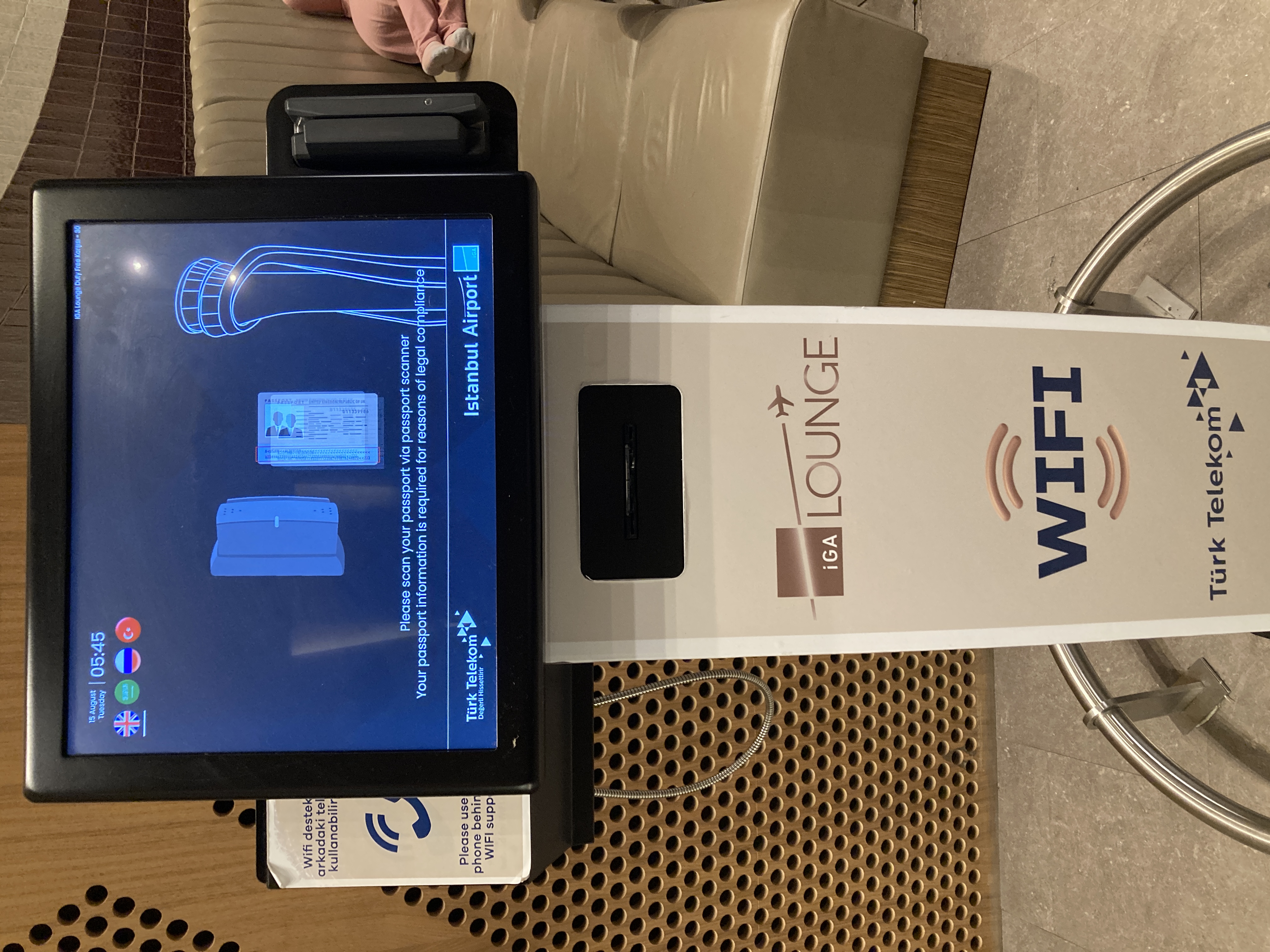 IGA Lounge IST wifi kiosk IGA Lounge IST wifi kiosk