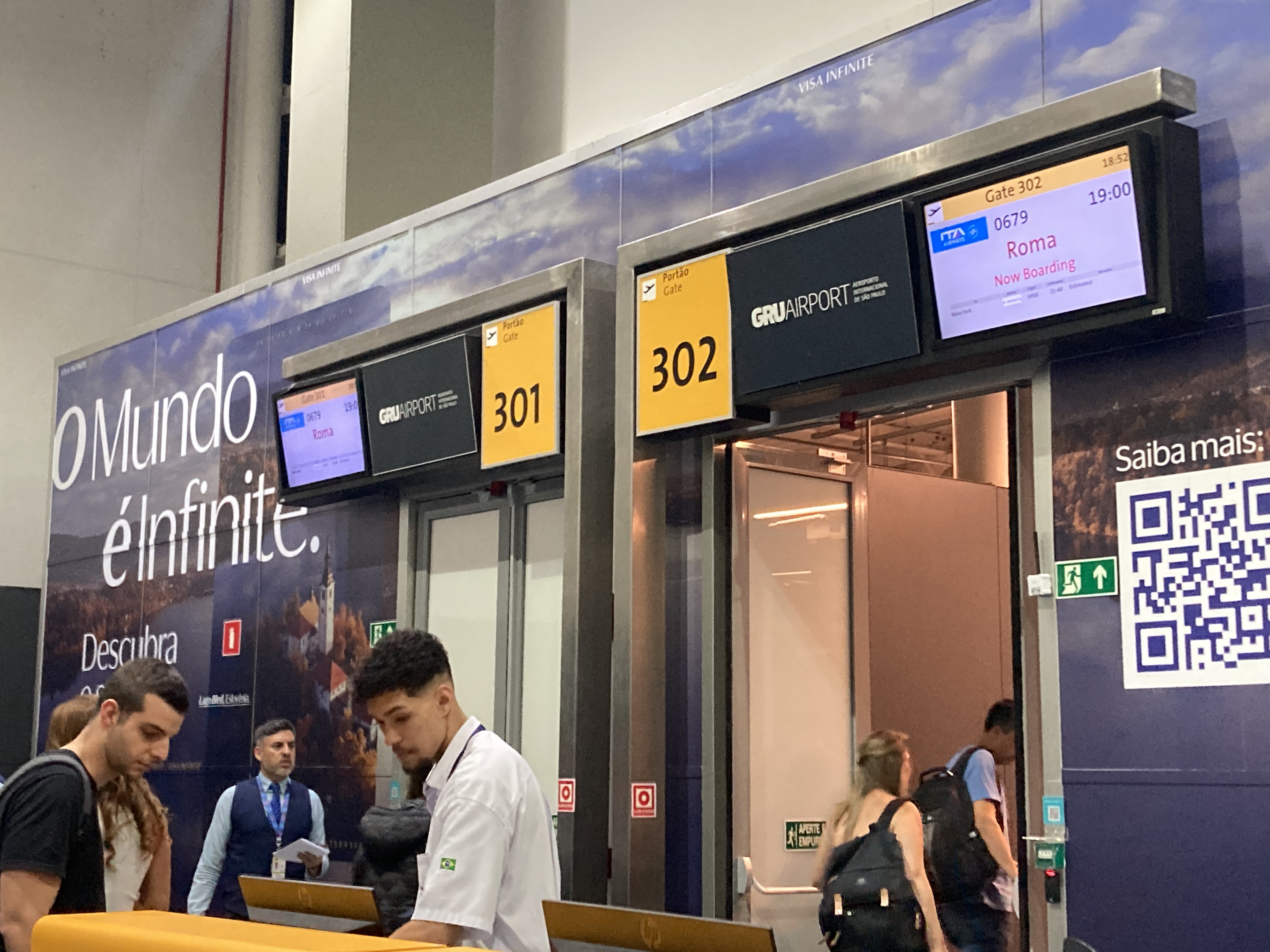 ITA boarding gate 302 GRU ITA boarding gate 302 GRU