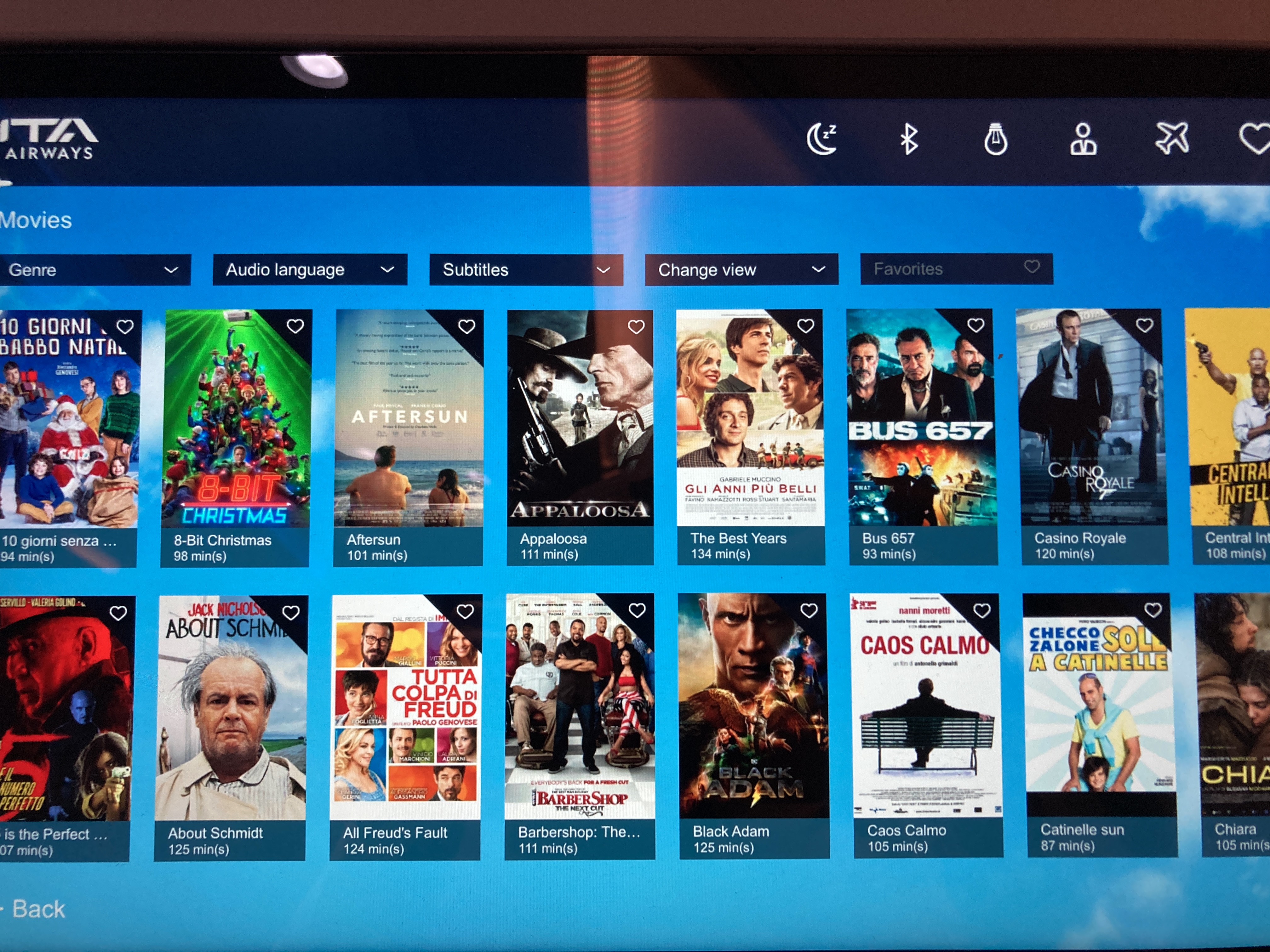 ITA premium economy entertainment movies GRU FCO ITA premium economy entertainment movies GRU FCO