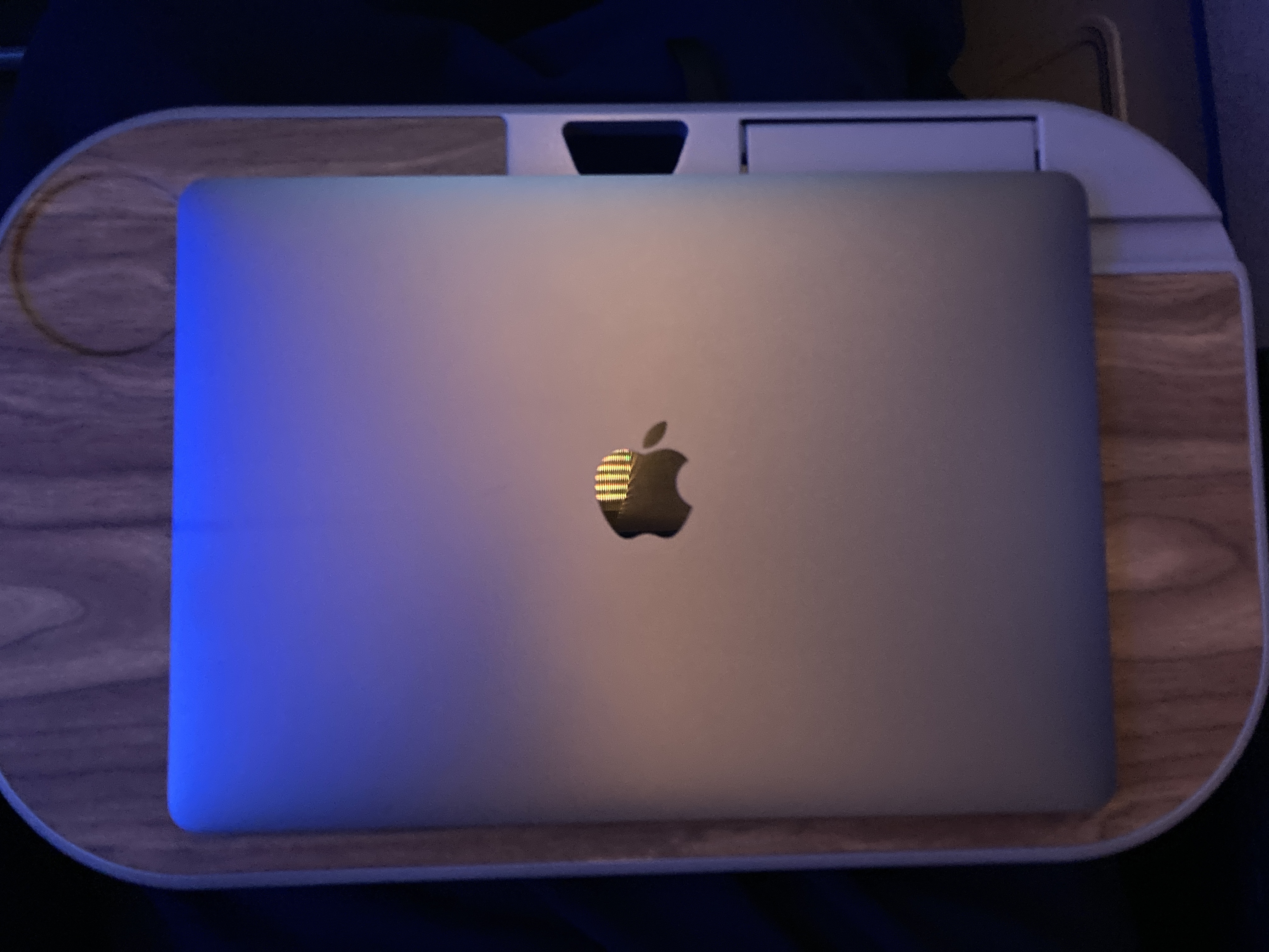 ITA premium economy tray table with laptop GRU FCO ITA premium economy tray table with laptop GRU FCO