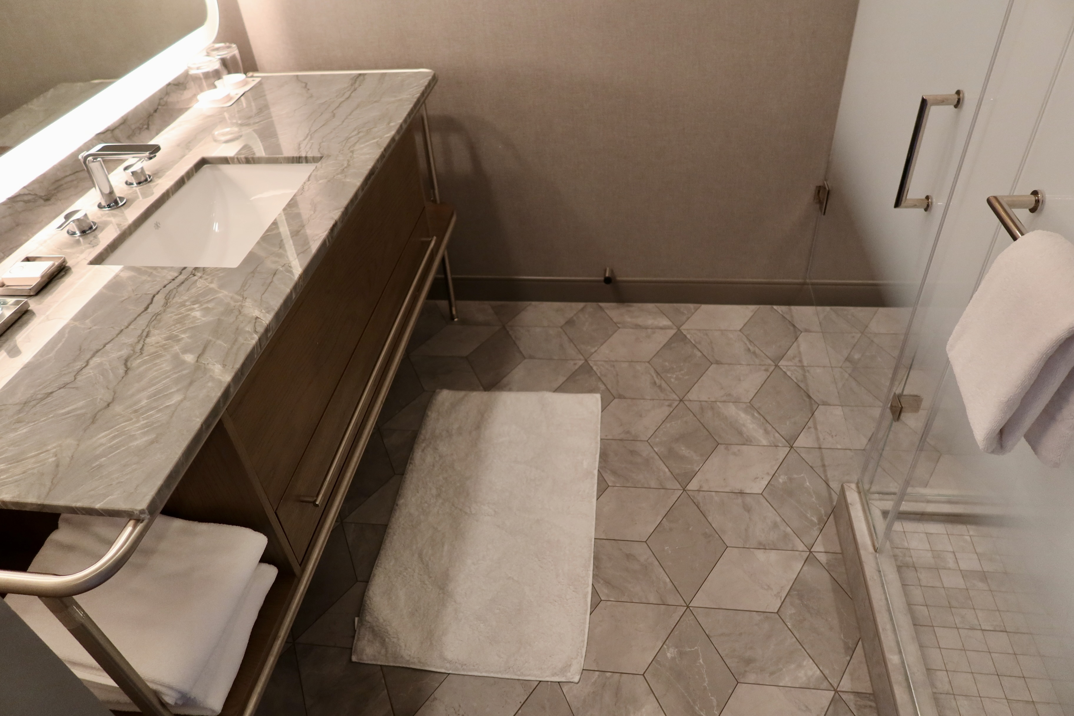 JW Marriott Charlotte Bathroom Tile