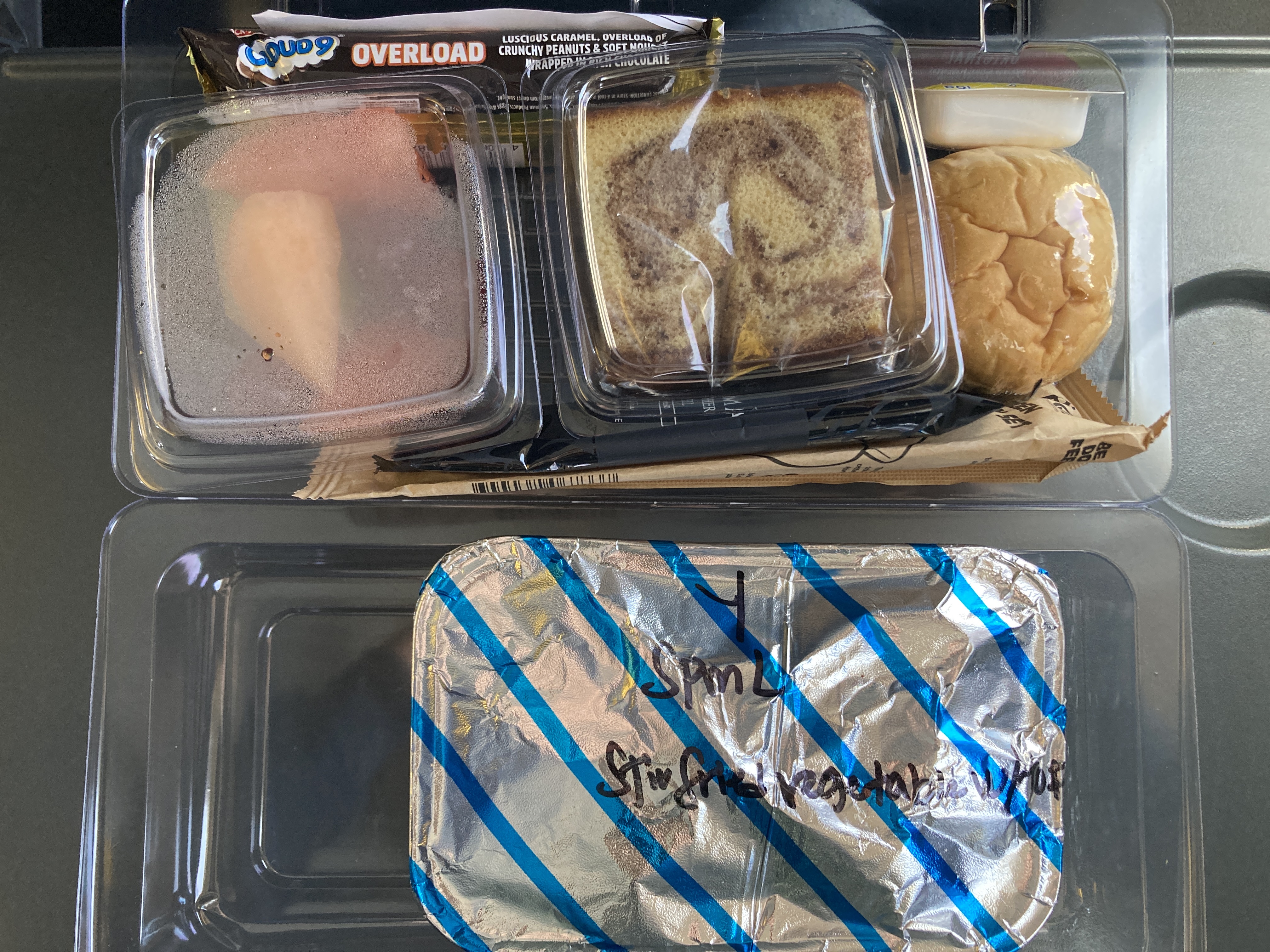 Nauru Airlines meal tray