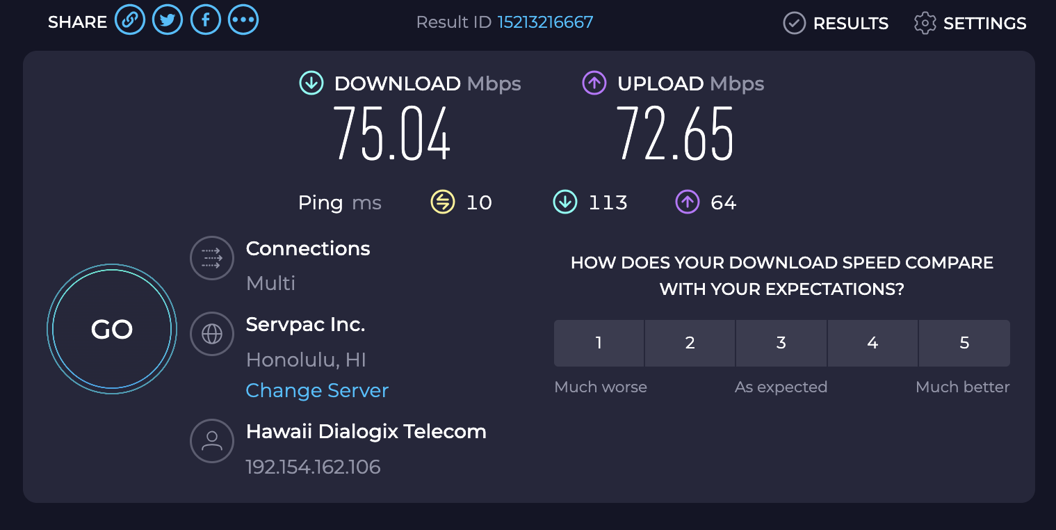 Pacific Marina Inn speed test