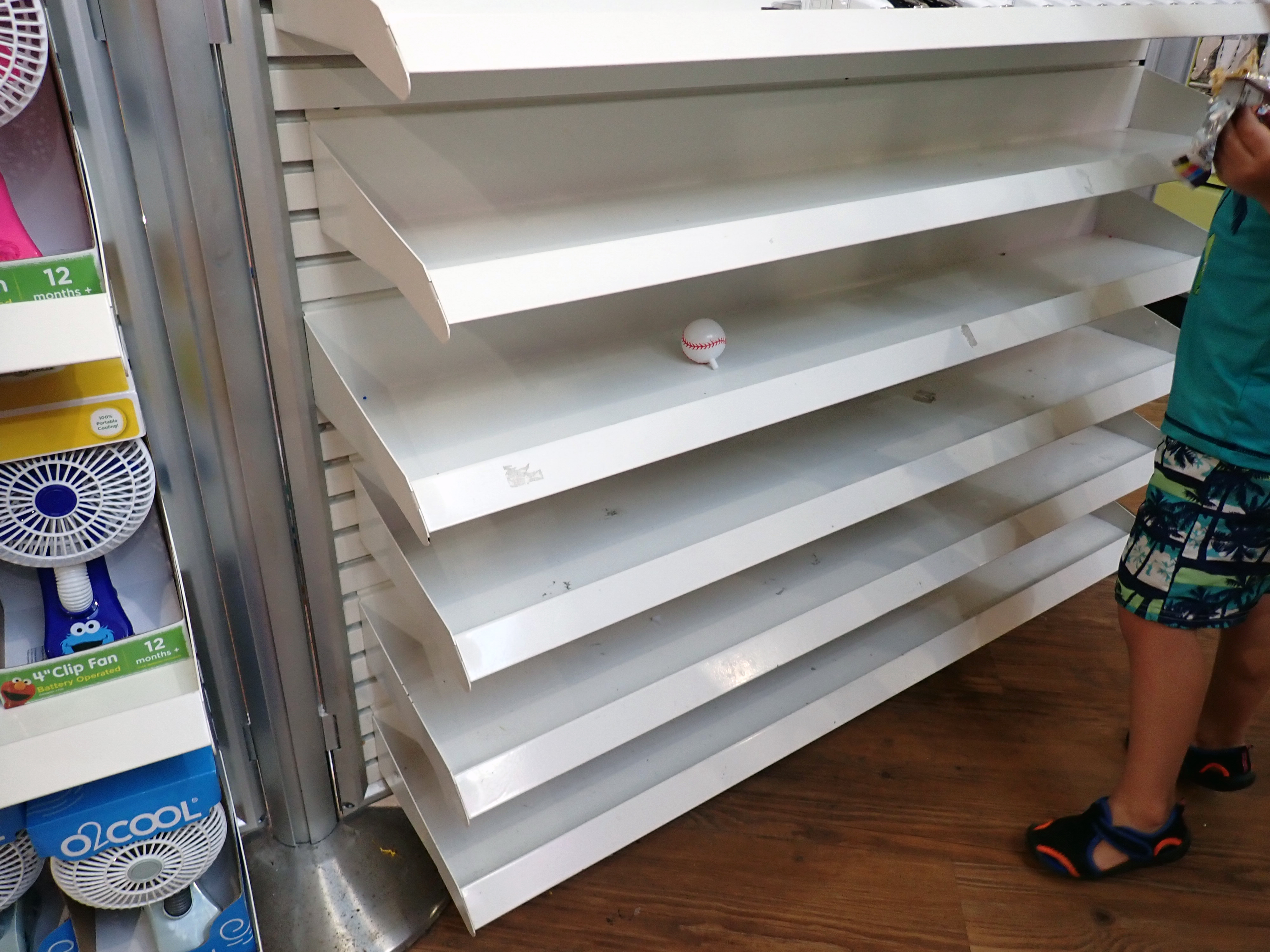 Sesame Place Mr Hooper Emporium empty shelves