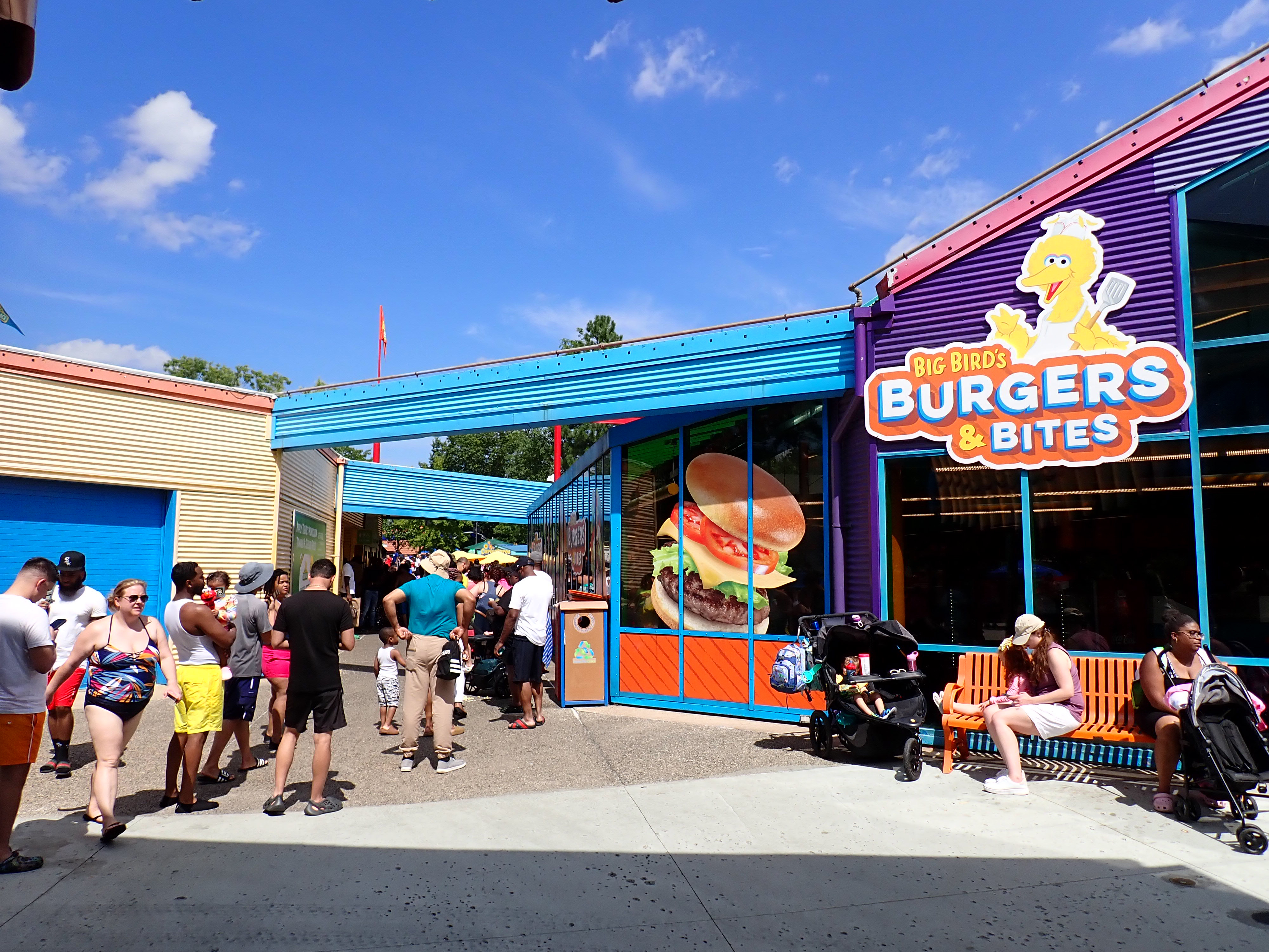 Sesame Place burger line