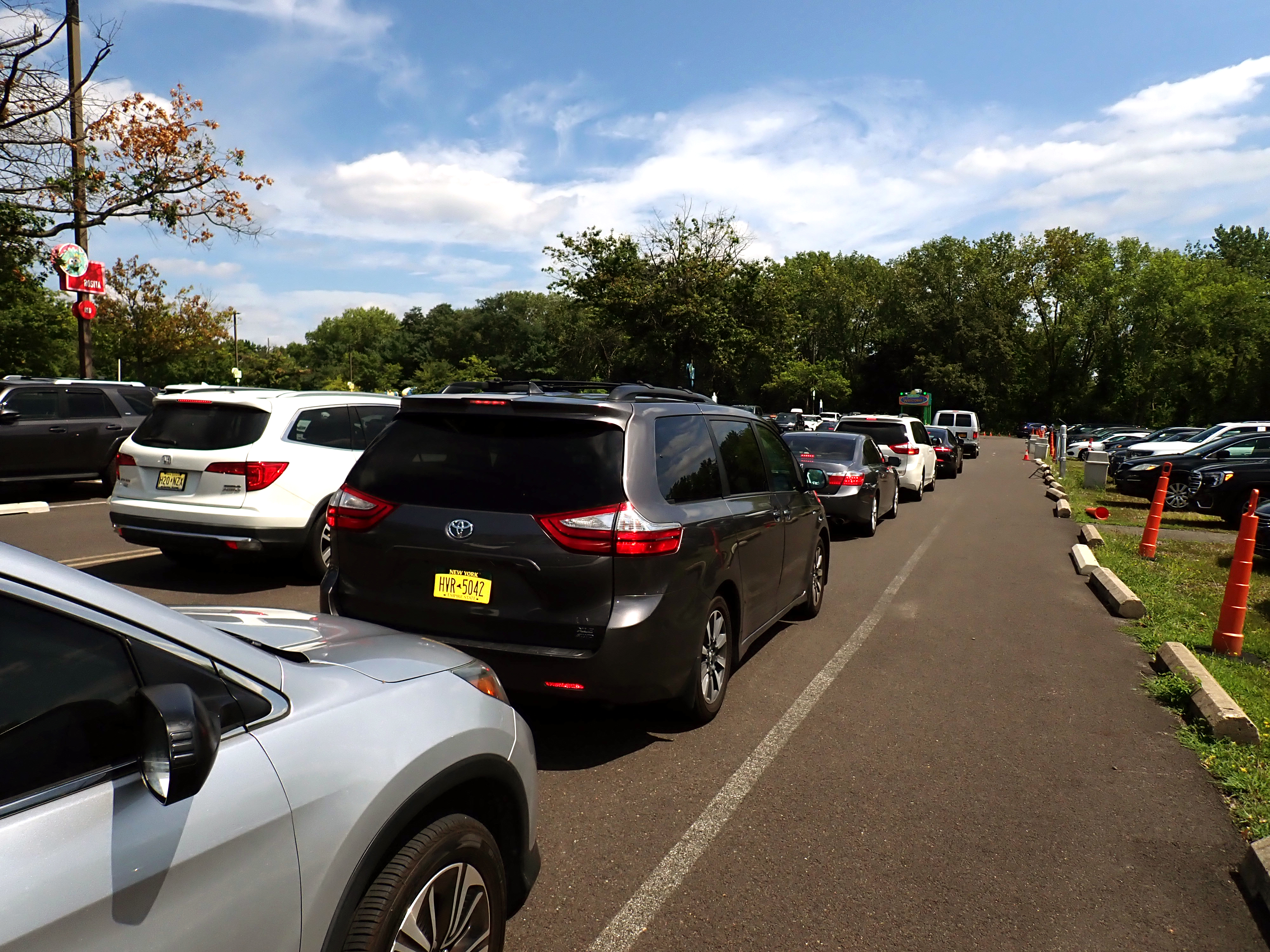 Sesame Place parking line