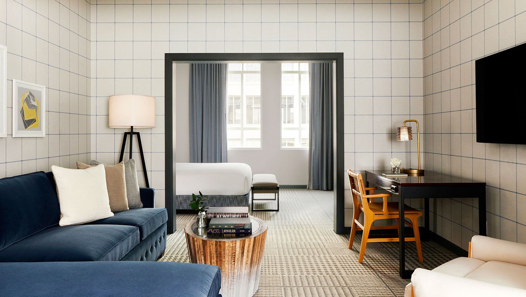 Suite Living Room at the Kimpton Hotel Monaco Denver