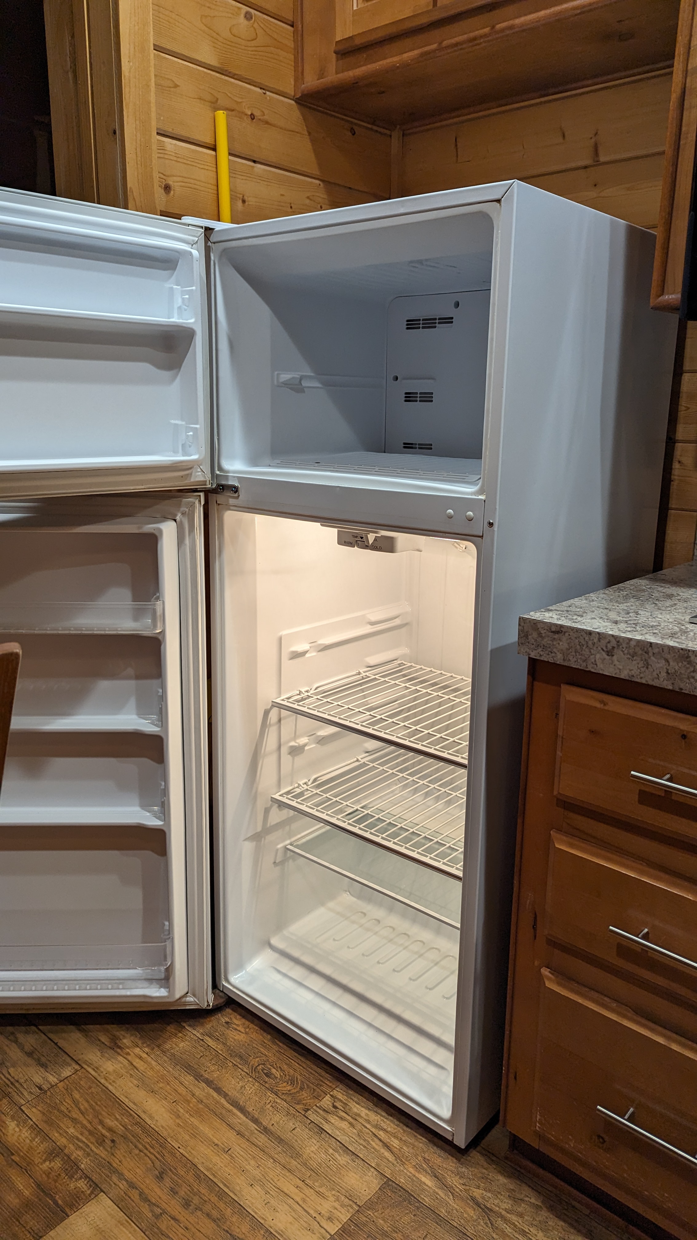 Thousand Trails Yosemite Lakes cabin refrigerator