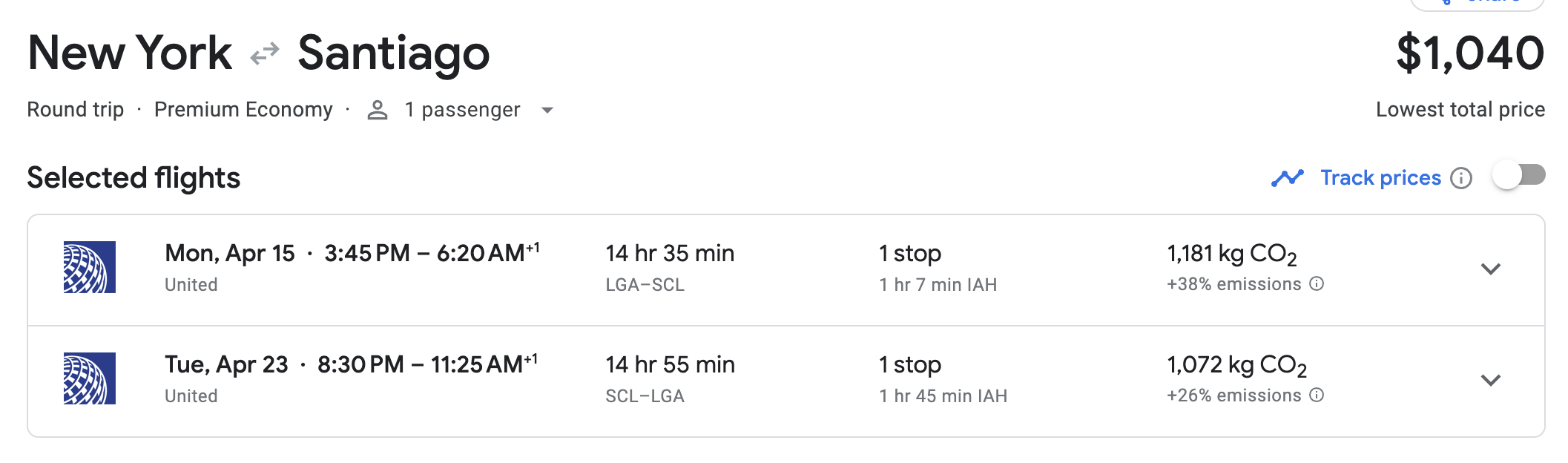 UA Sanitago Premium Economy Deal UA Sanitago Premium Economy Deal