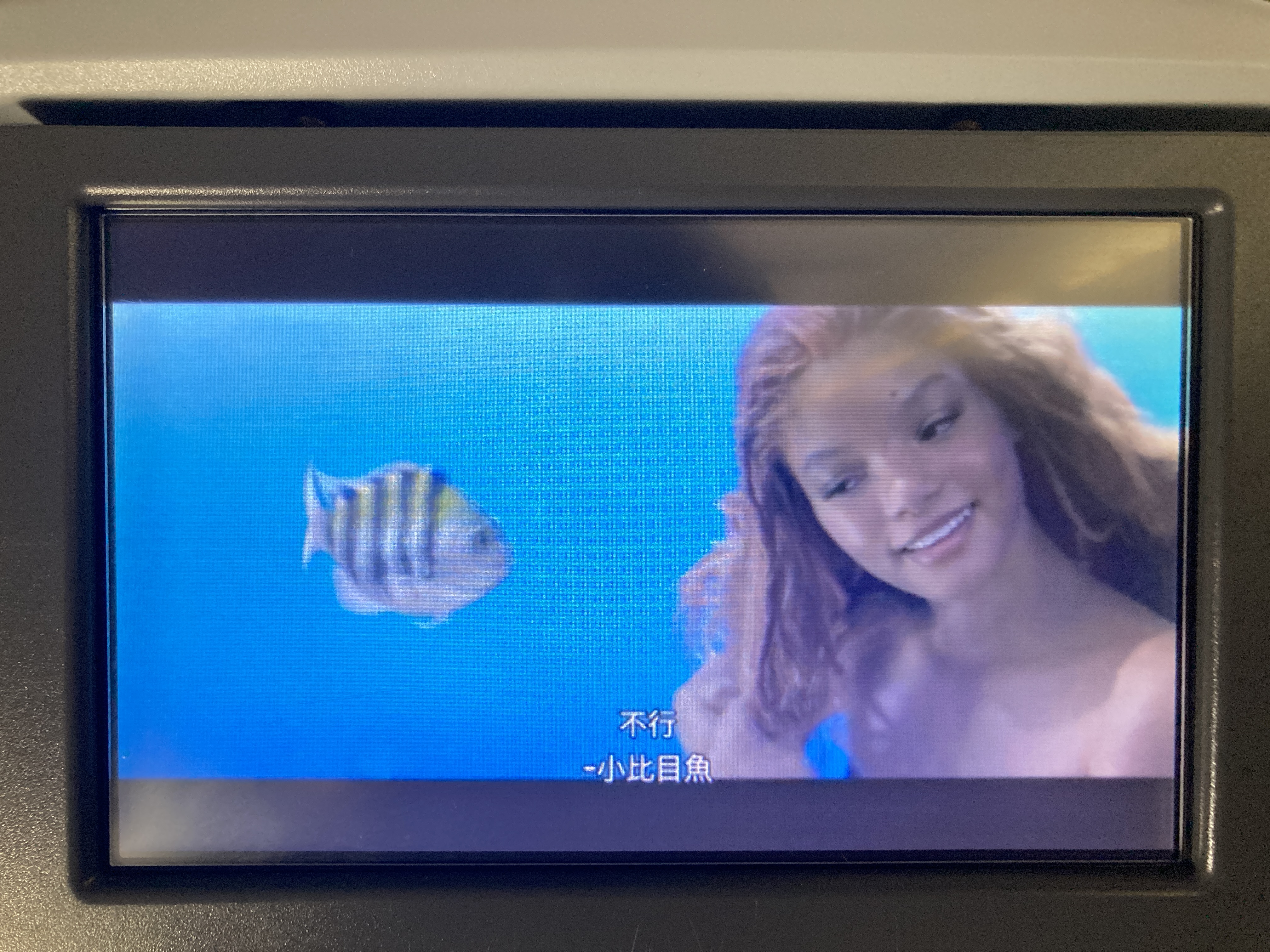 United B737 800 Island Hopper HNL PNI entertainment with subtitles