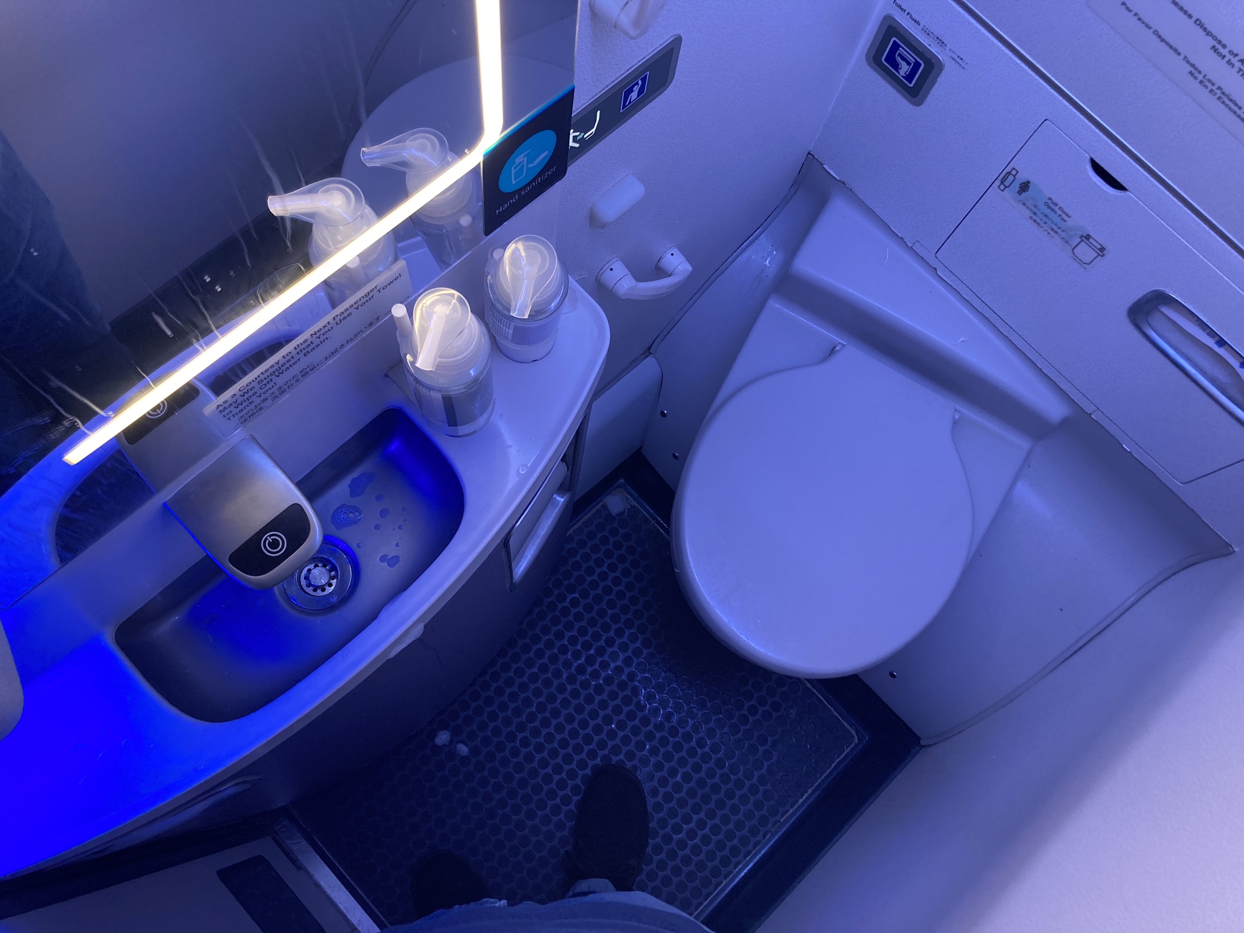 United B737 800 Island Hopper HNL PNI lavatory