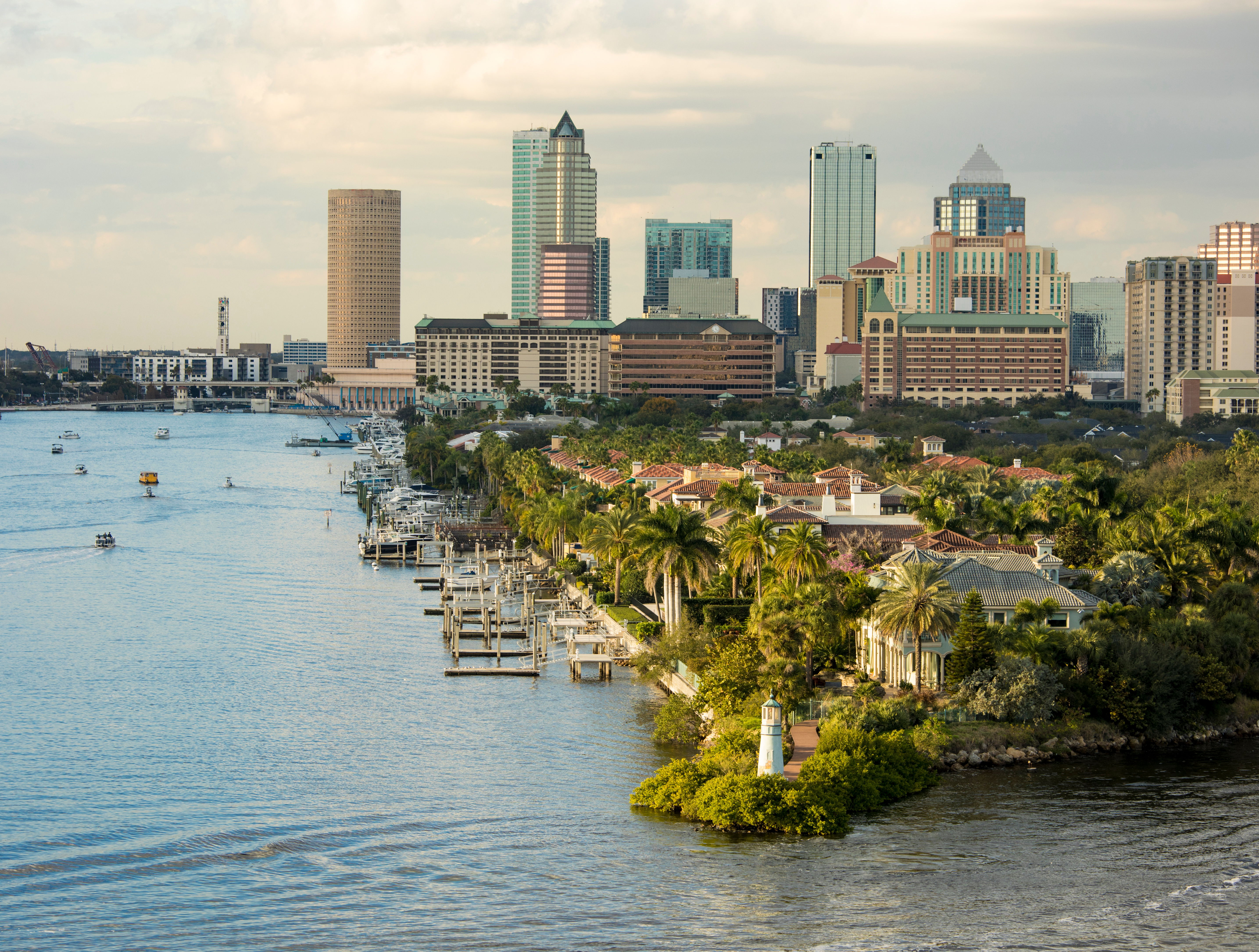 View of downtown Tampa from the harbor View of downtown Tampa from the harbor