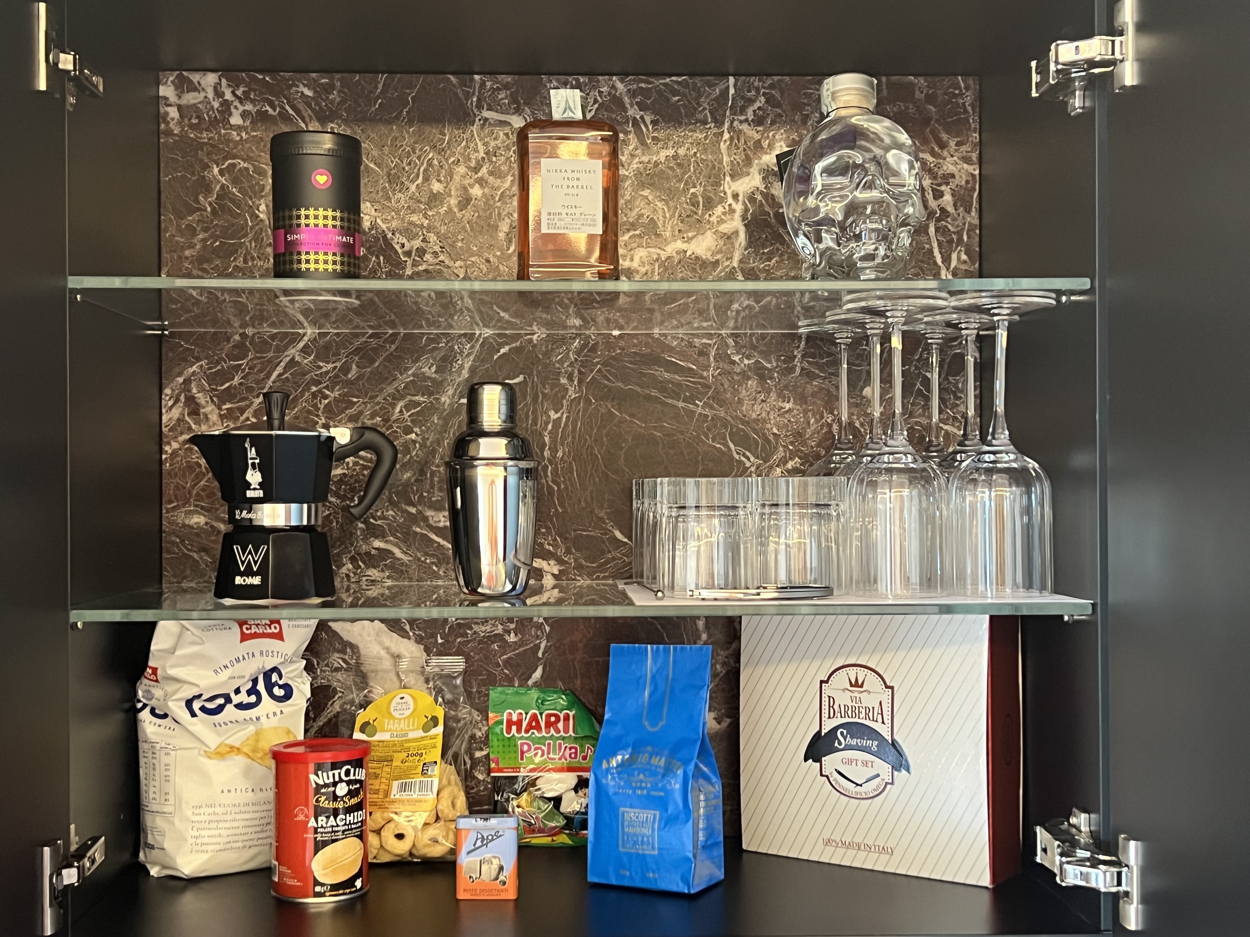 W Rome EWOW mini bar 