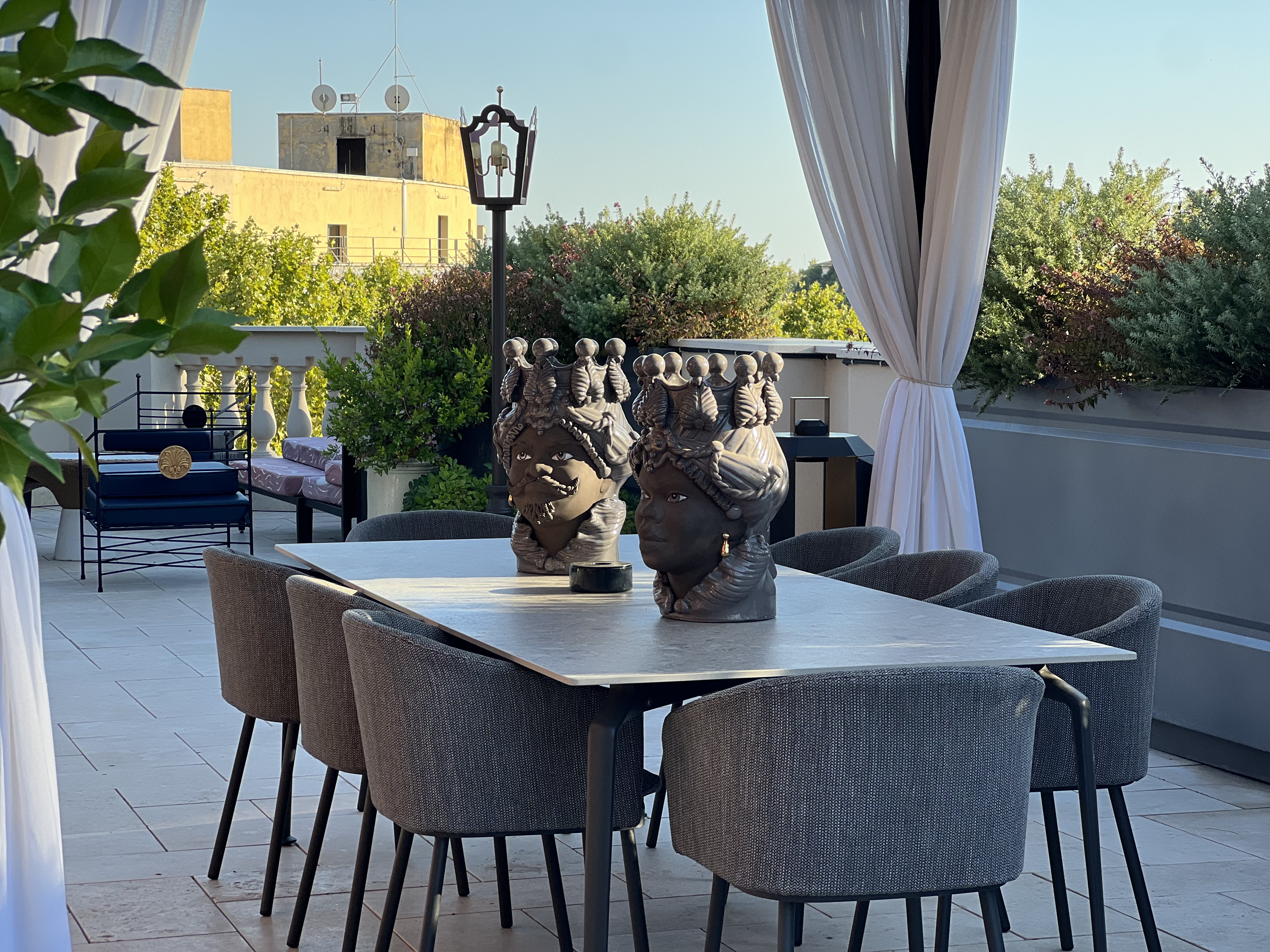 W Rome EWOW terrace dining table