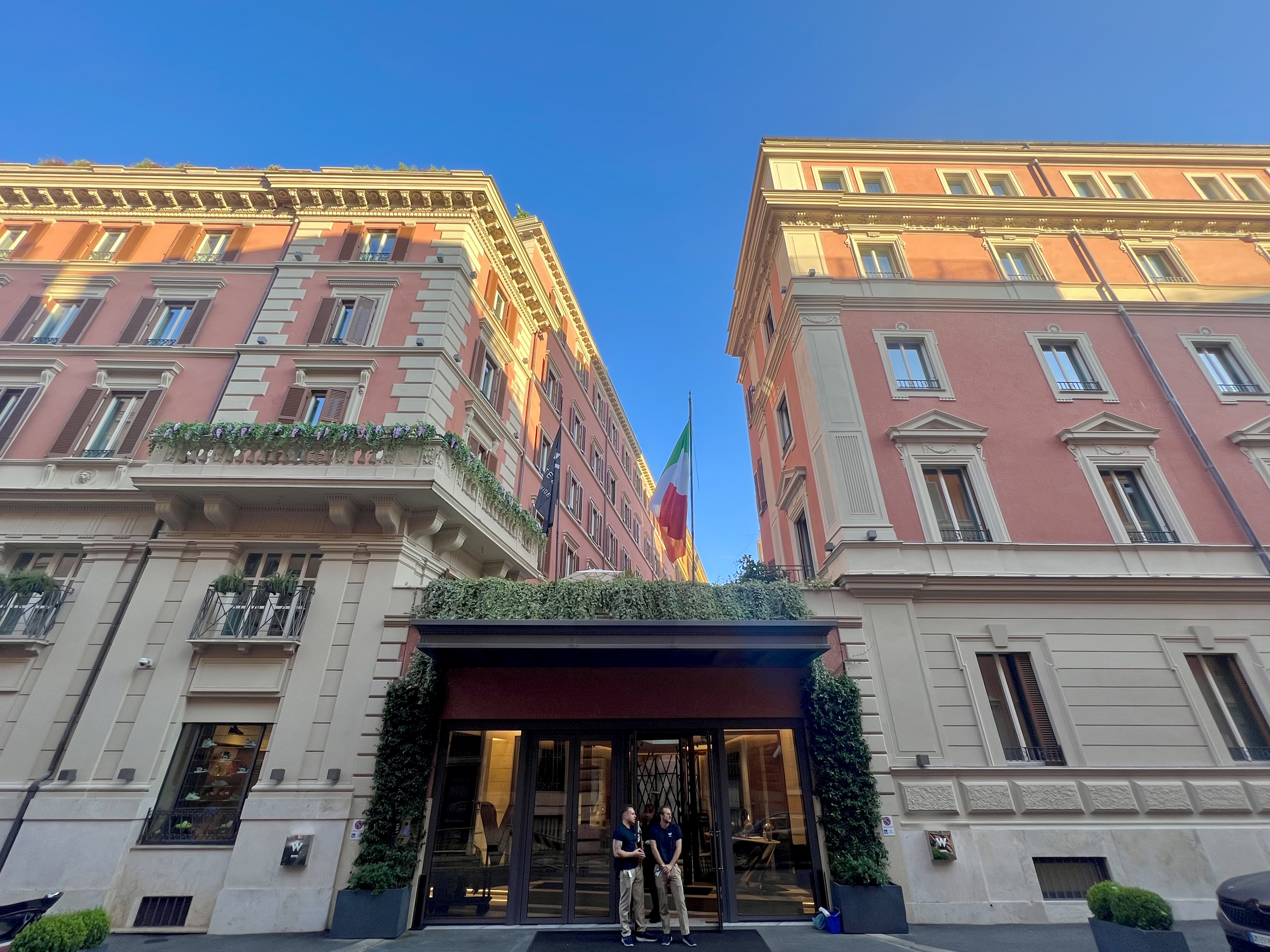 W Rome hotel entrance