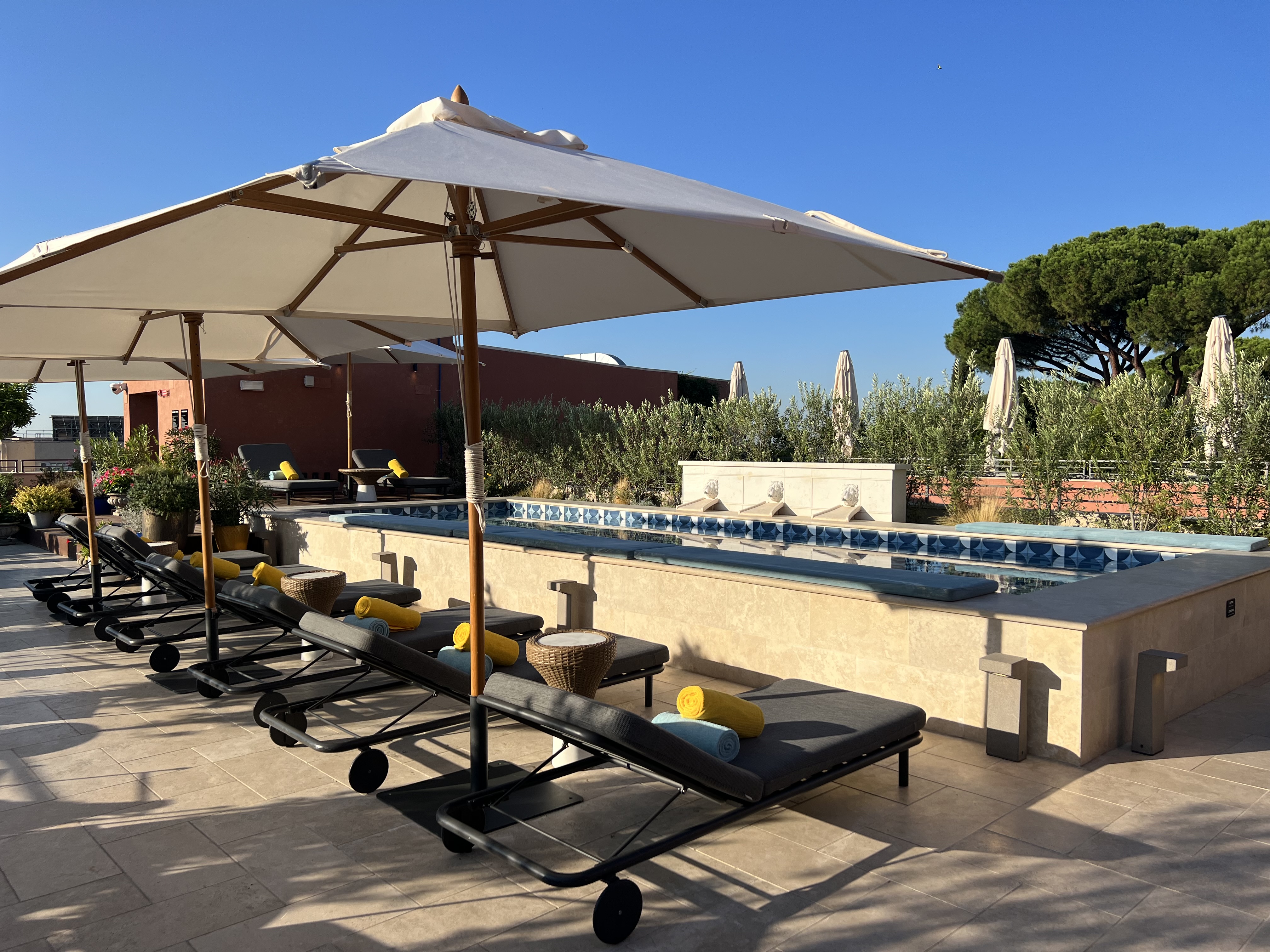 W Rome rooftop pool 