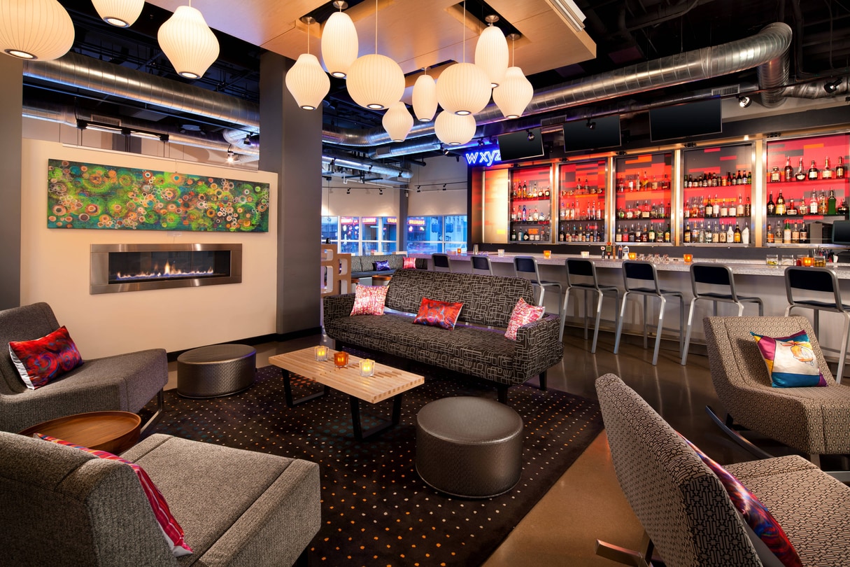 Lobby at Aloft Denver Downton WYXZ Bar at Aloft Denver Downtown
