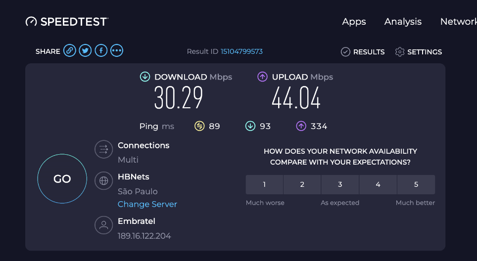 Wi fi speed GRU lounge