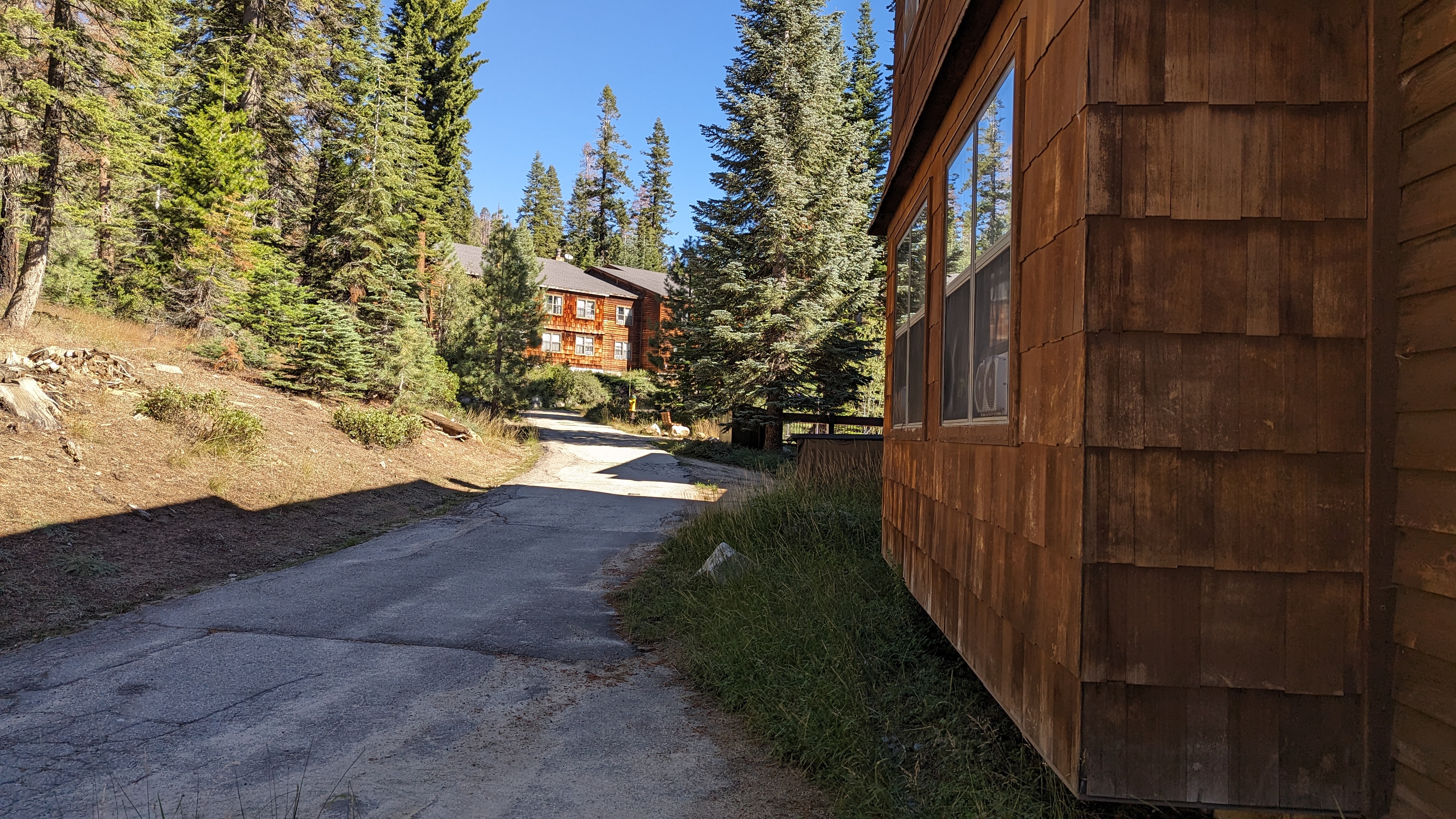 Wuksachi Lodge Sequoia National Park Sillman House back walkway Wuksachi Lodge Sequoia National Park Sillman House back walkway