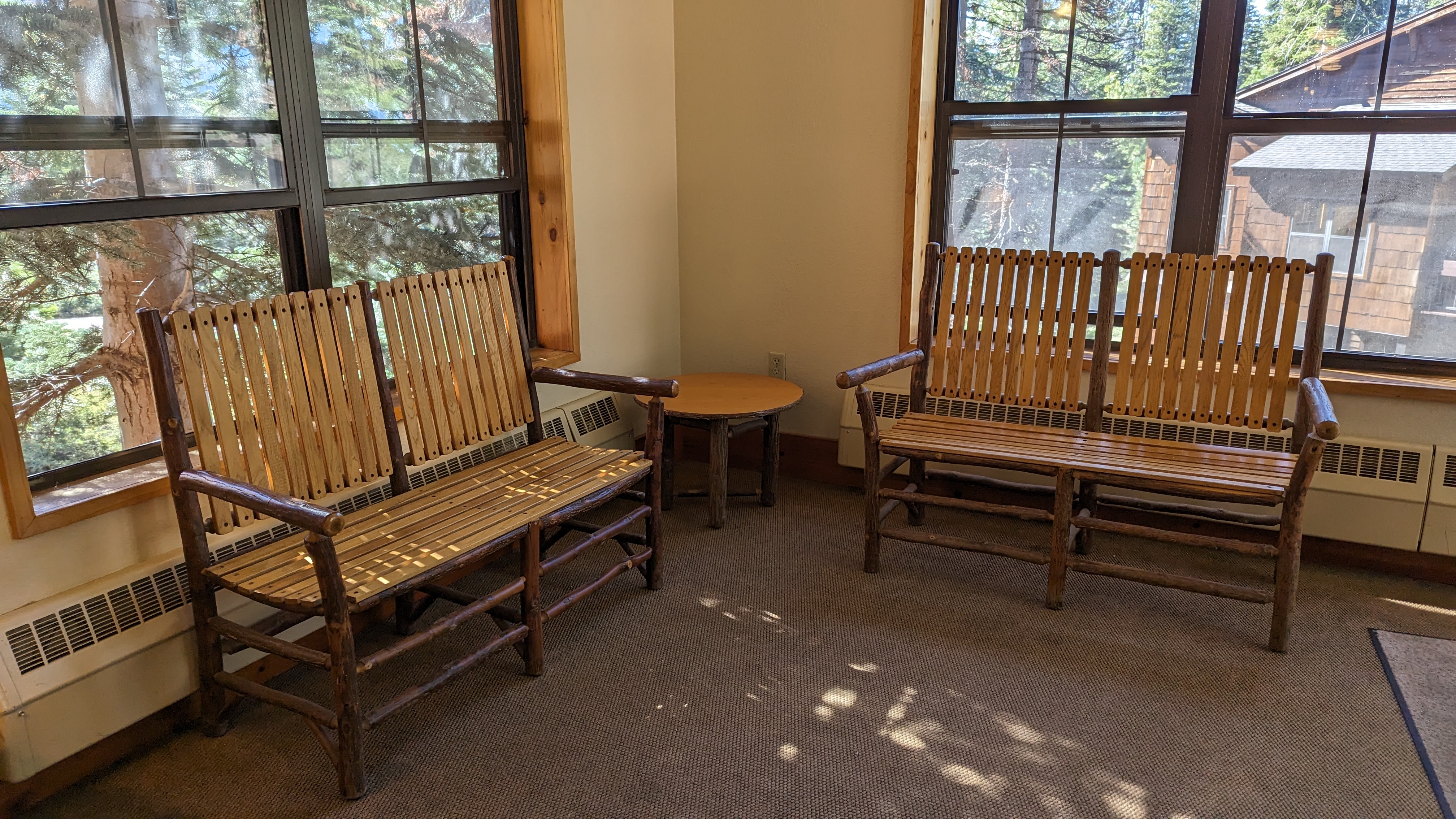 Wuksachi Lodge Sequoia National Park Sillman House indoor seating Wuksachi Lodge Sequoia National Park Sillman House indoor seating