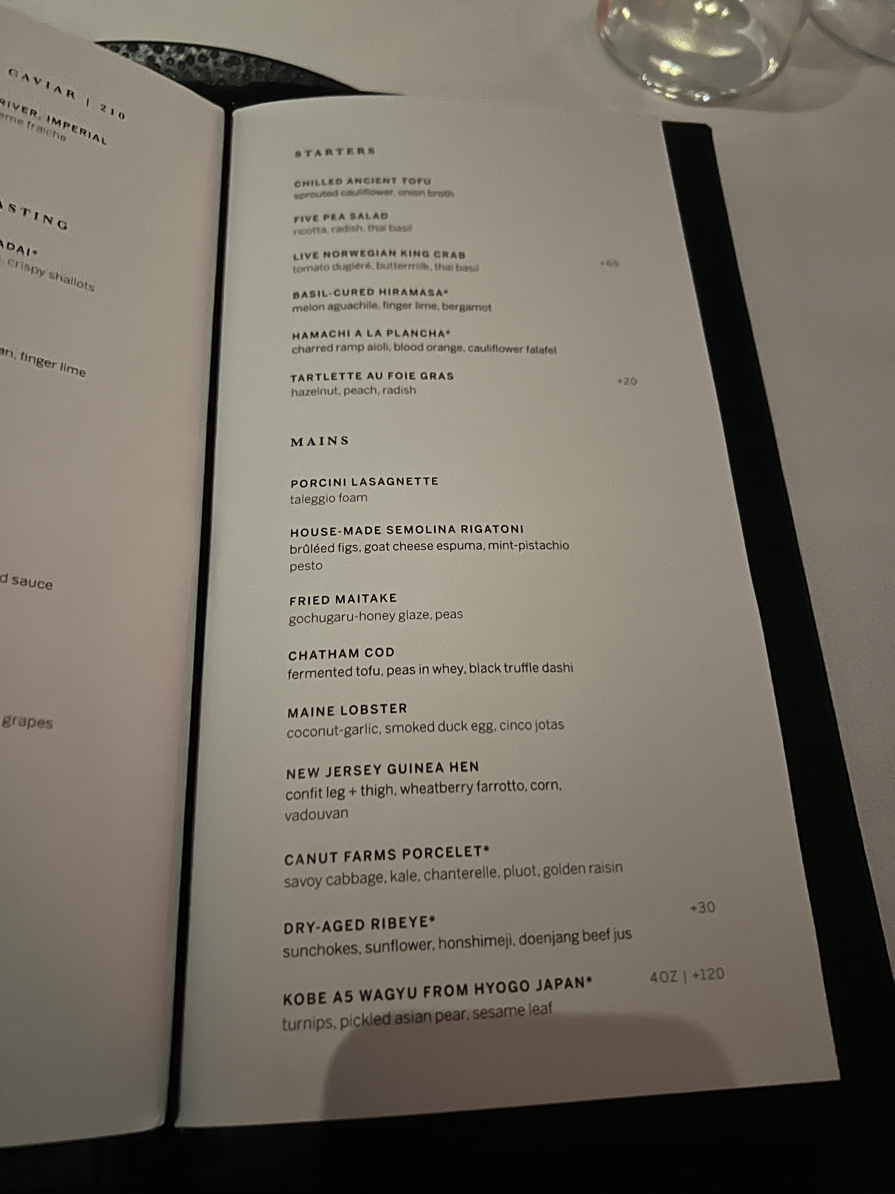 Centurion NY The Gallery Dinner Menu Centurion NY The Gallery Dinner Menu