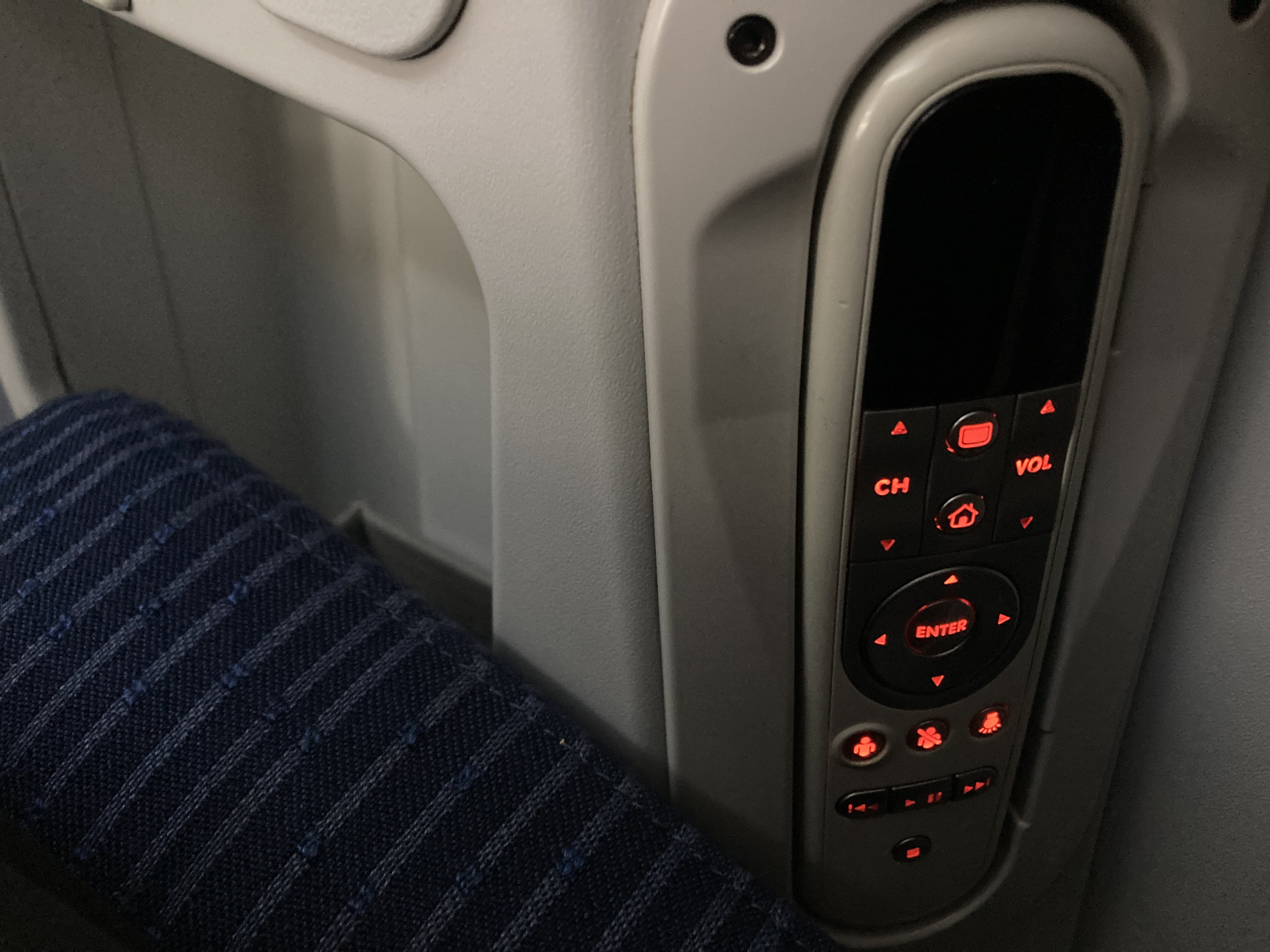 ANA B787 8 business class entertainment remote ANA B787 8 business class entertainment remote