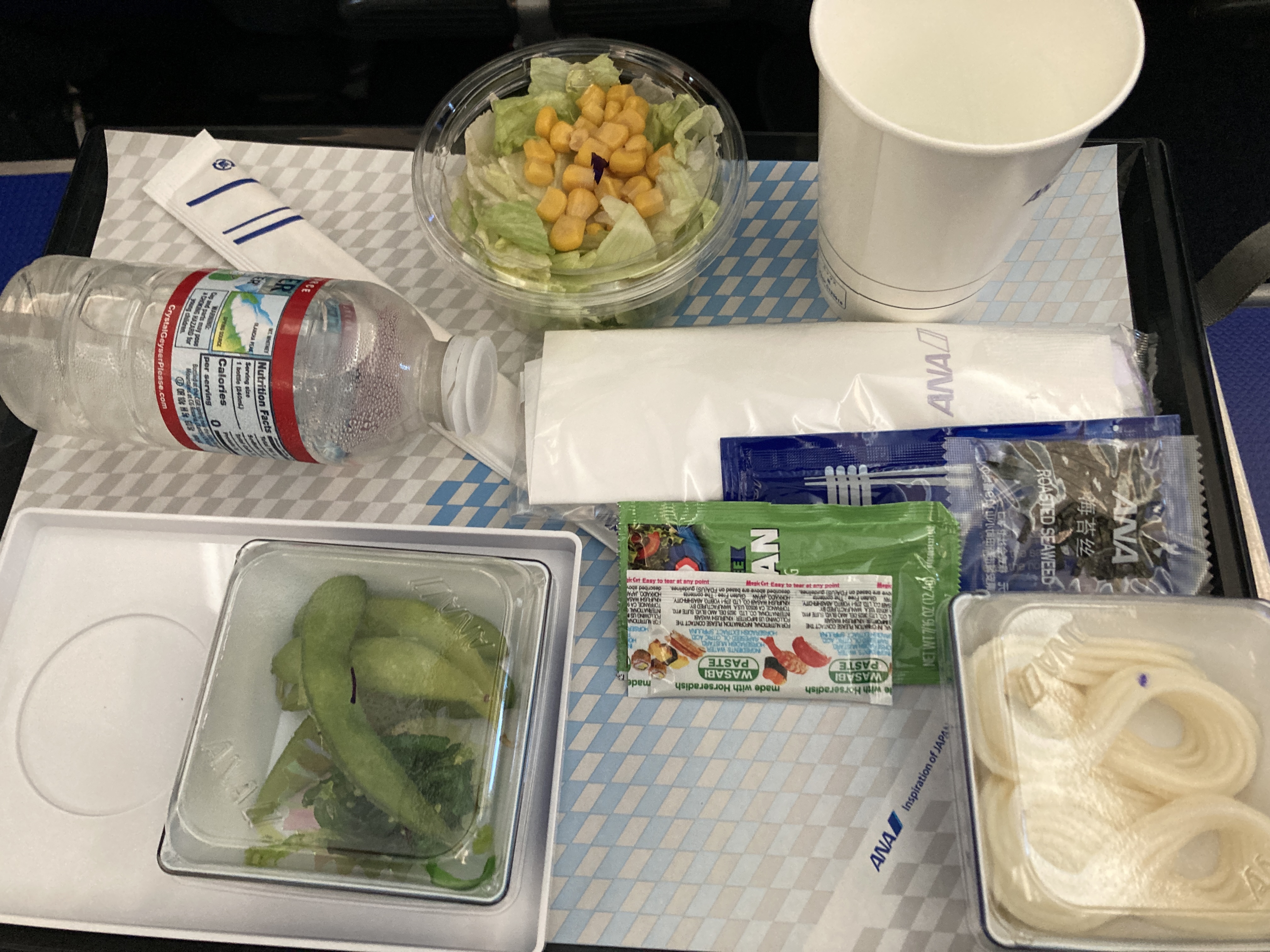 ANA premium economy Boeing 787 side dishes