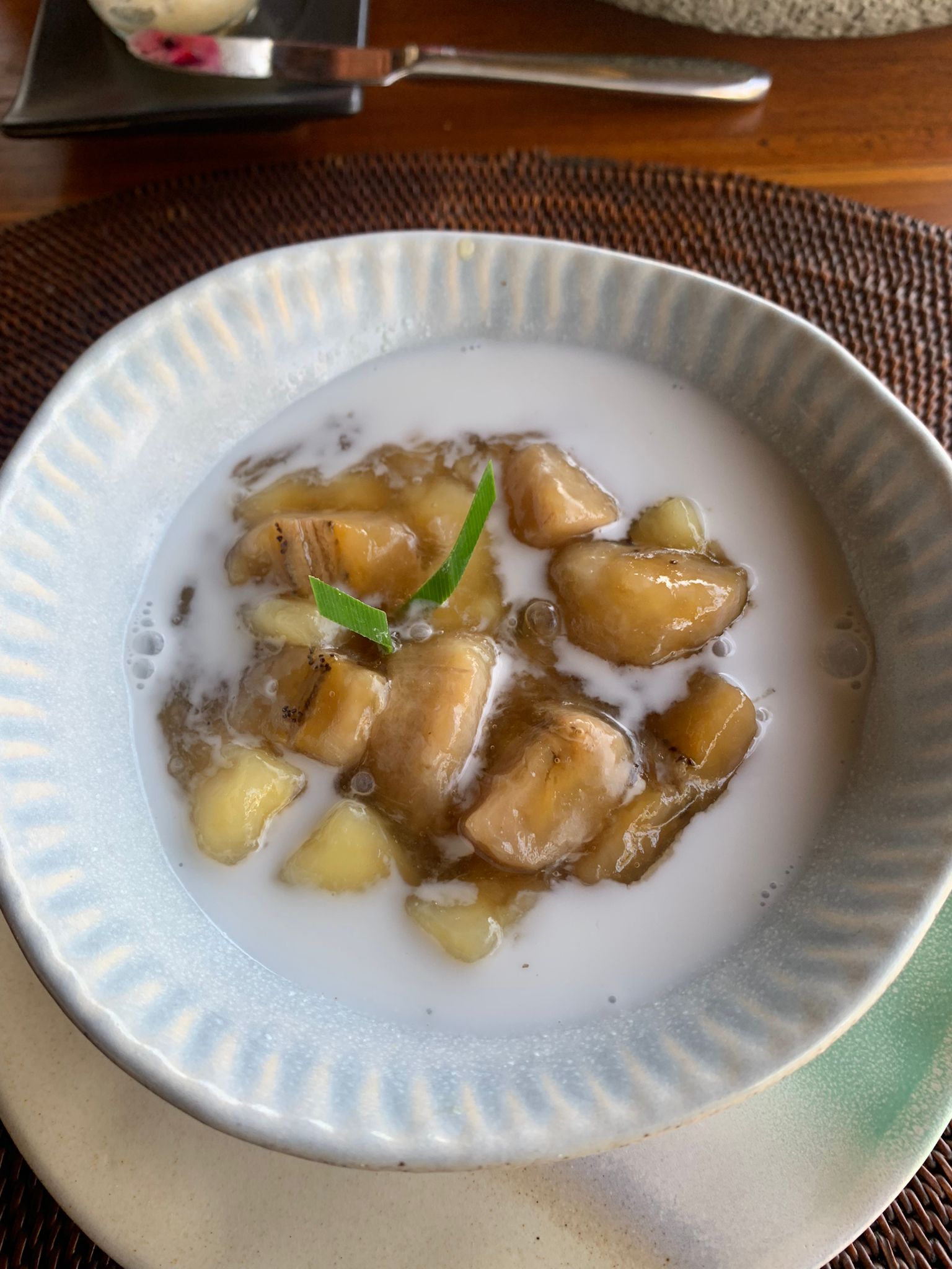 Alila Manggis Bali Sea Salt restaurant banana pudding Alila Manggis Bali Sea Salt restaurant banana pudding
