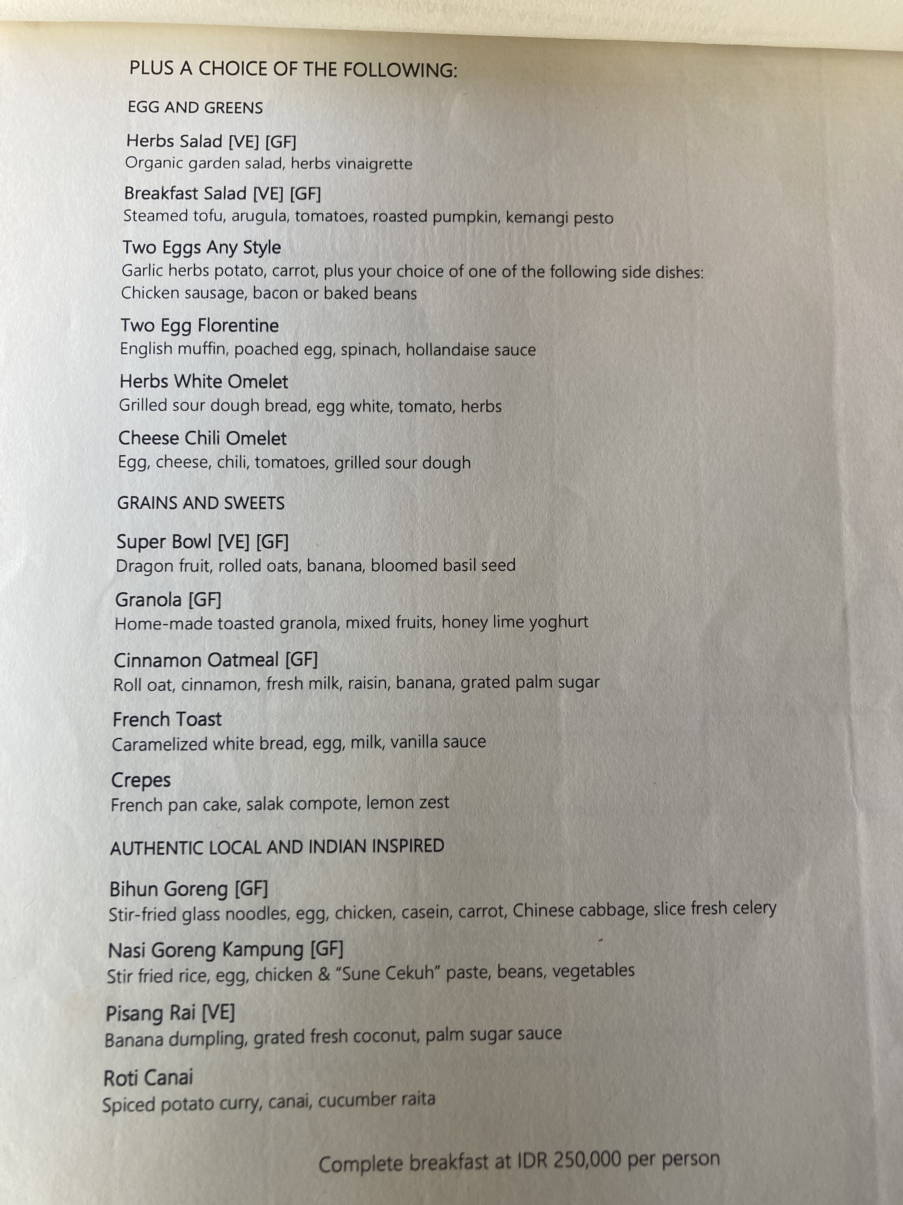 Alila Manggis Bali Sea Salt restaurant breakfast menu entrees Alila Manggis Bali Sea Salt restaurant breakfast menu entrees