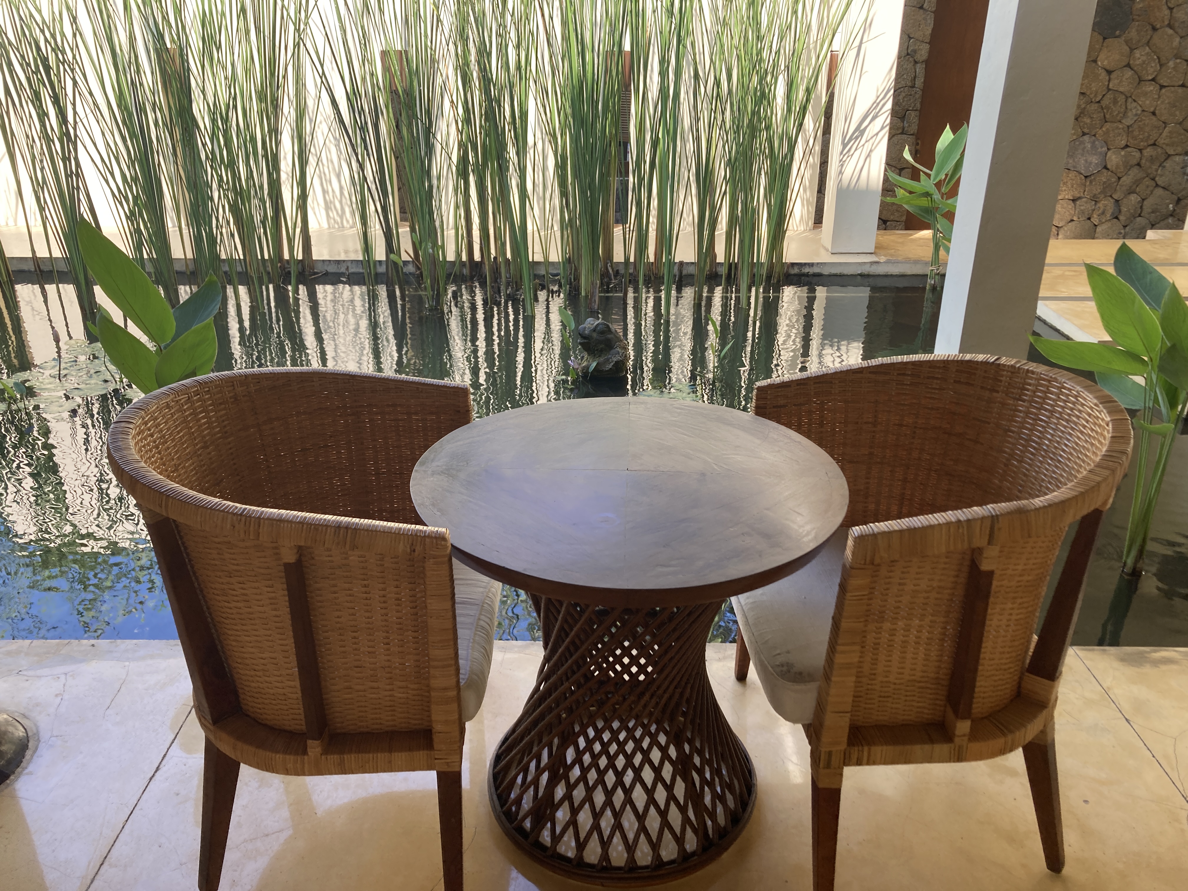 Alila Manggis Bali lobby table and chairs Alila Manggis Bali lobby table and chairs
