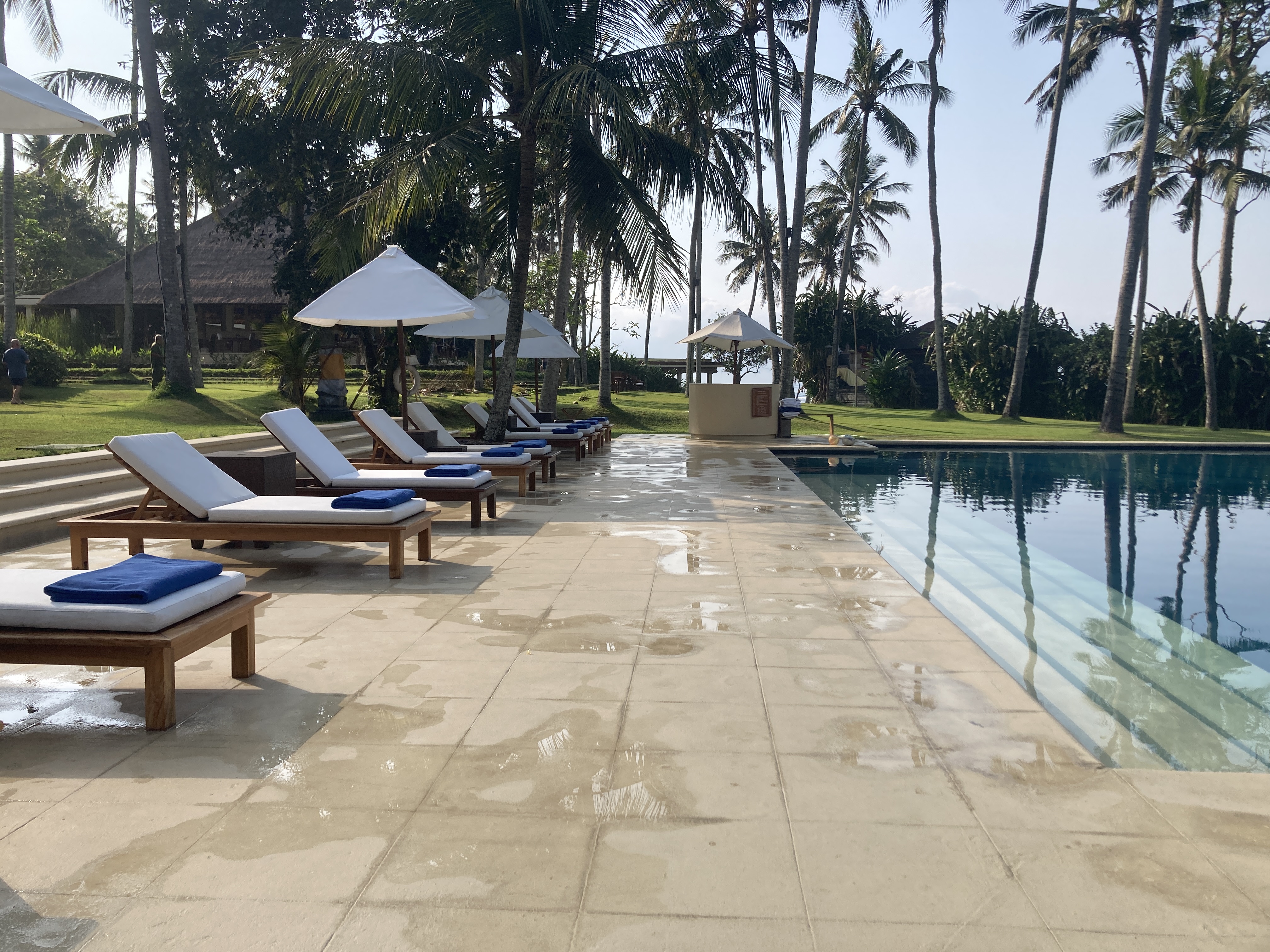 Alila Manggis Bali pool deck Alila Manggis Bali pool deck