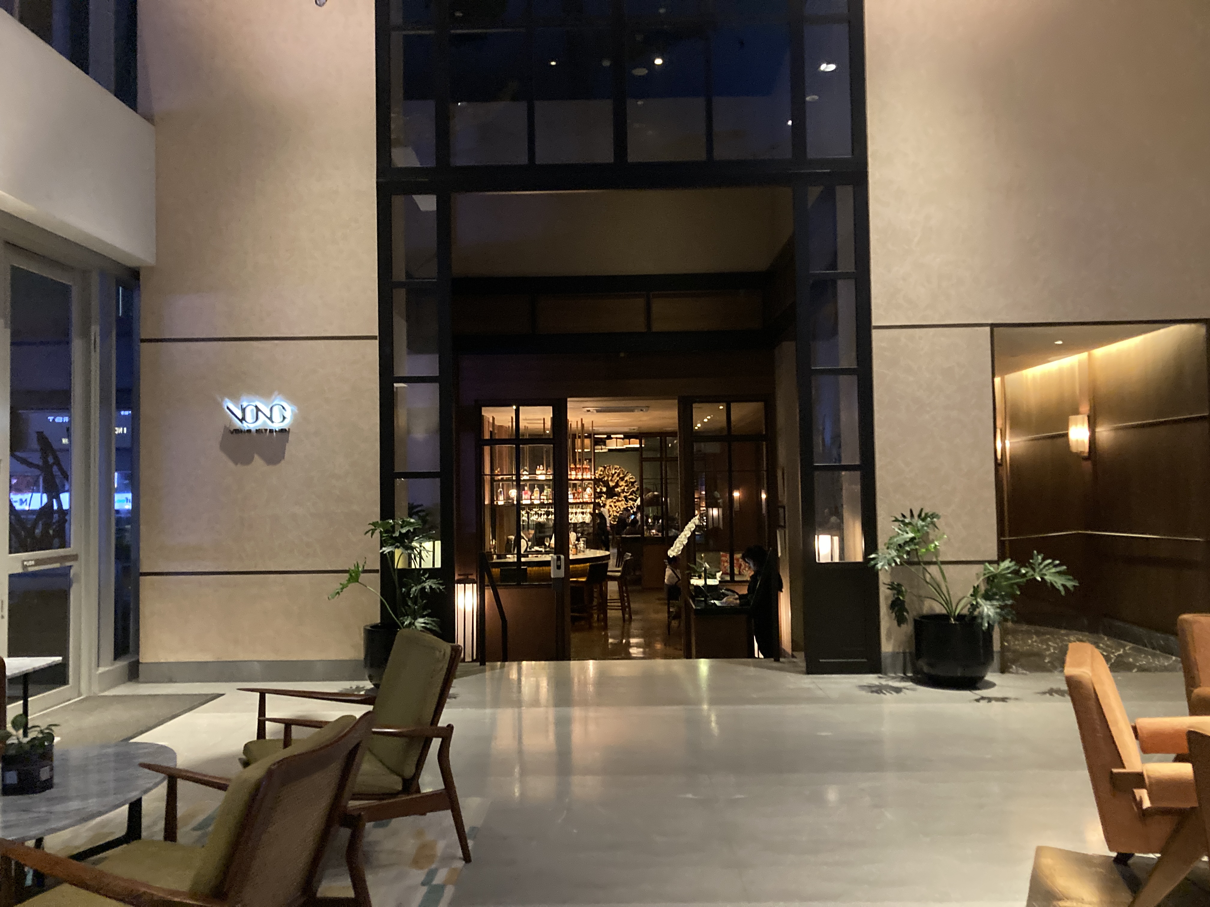 Alila SCBD Jakarta Vong restaurant entrance Alila SCBD Jakarta Vong restaurant entrance