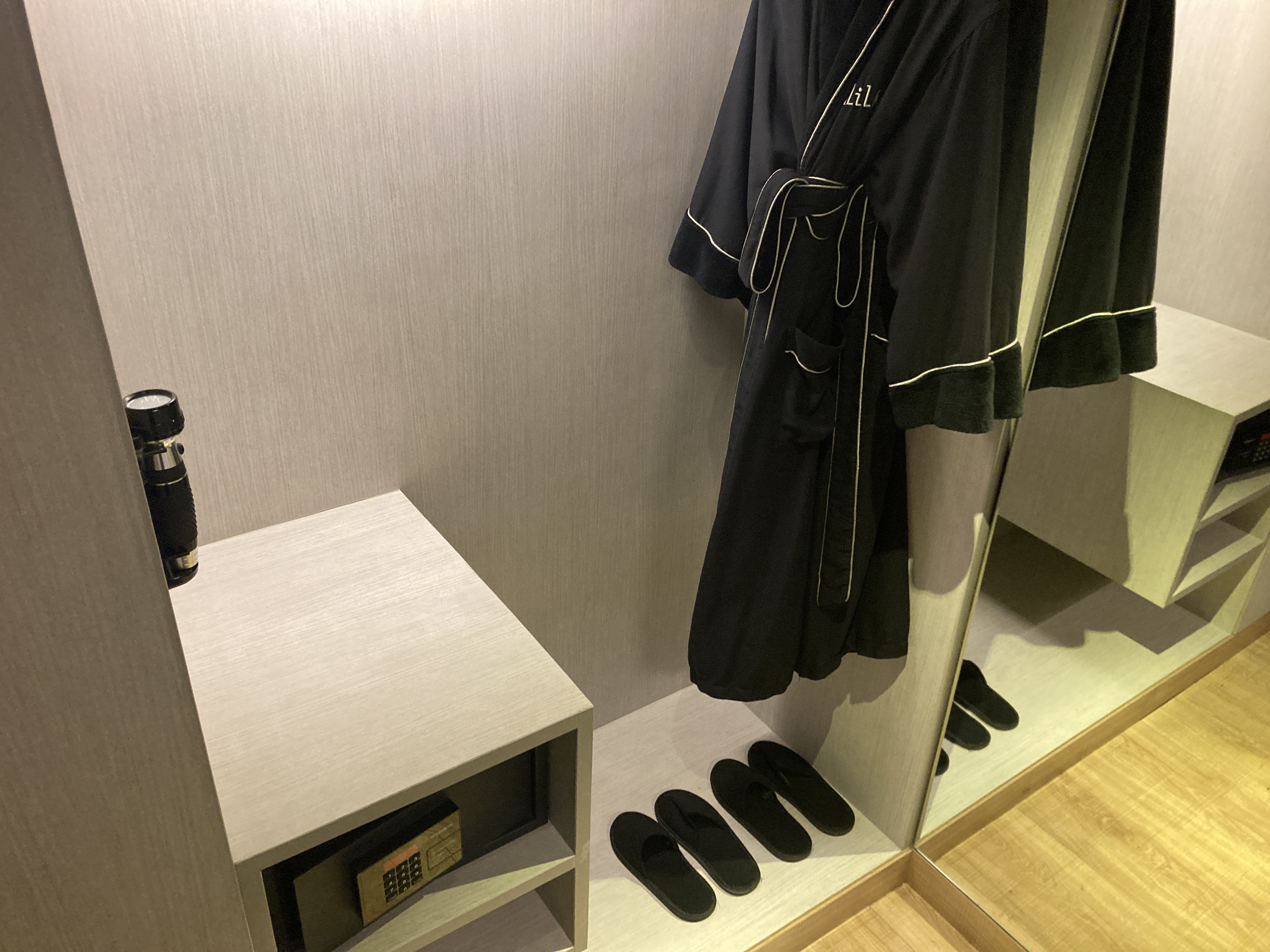 Alila SCBD Jakarta closet with robes Alila SCBD Jakarta closet with robes