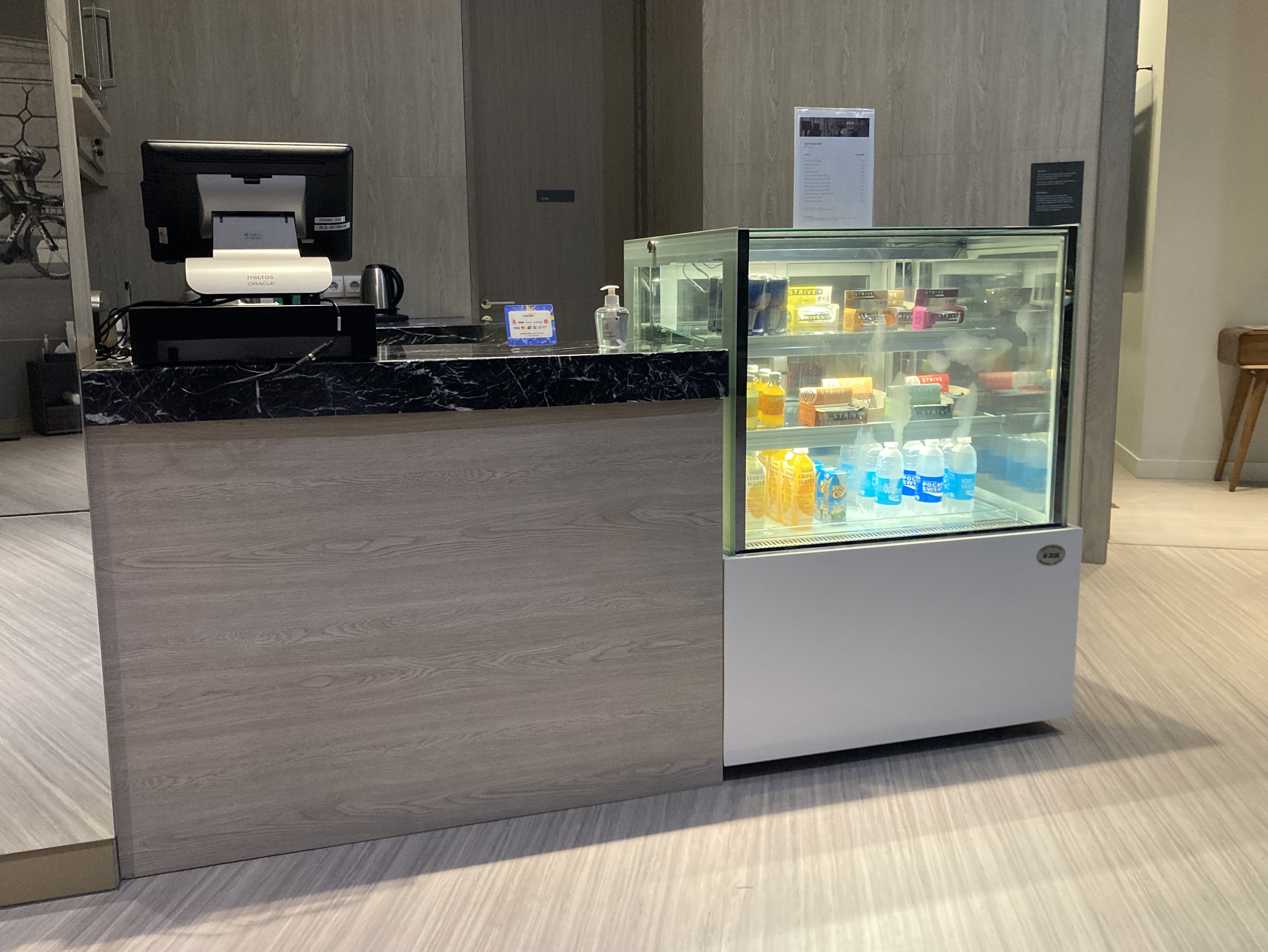 Alila SCBD Jakarta gym snack counter Alila SCBD Jakarta gym snack counter
