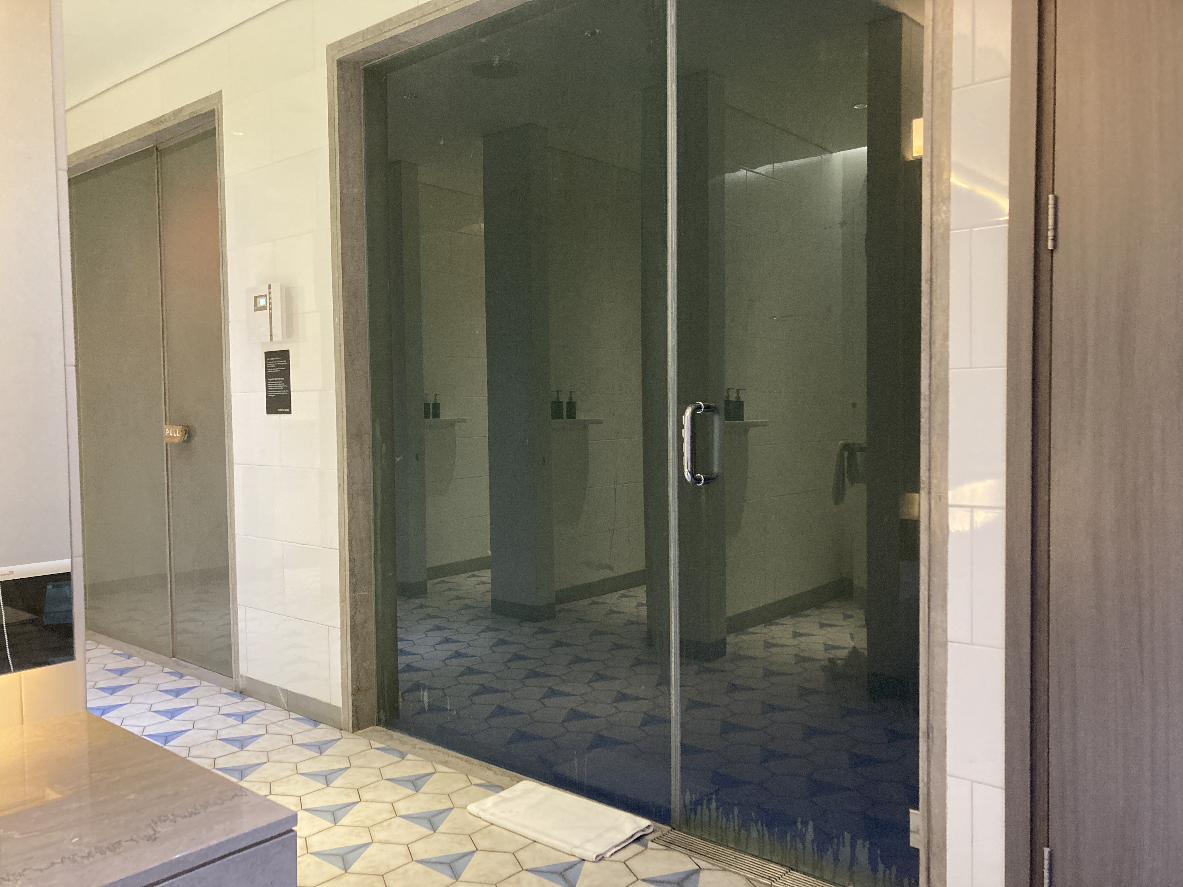 Alila SCBD Jakarta spa sauna entrance Alila SCBD Jakarta spa sauna entrance