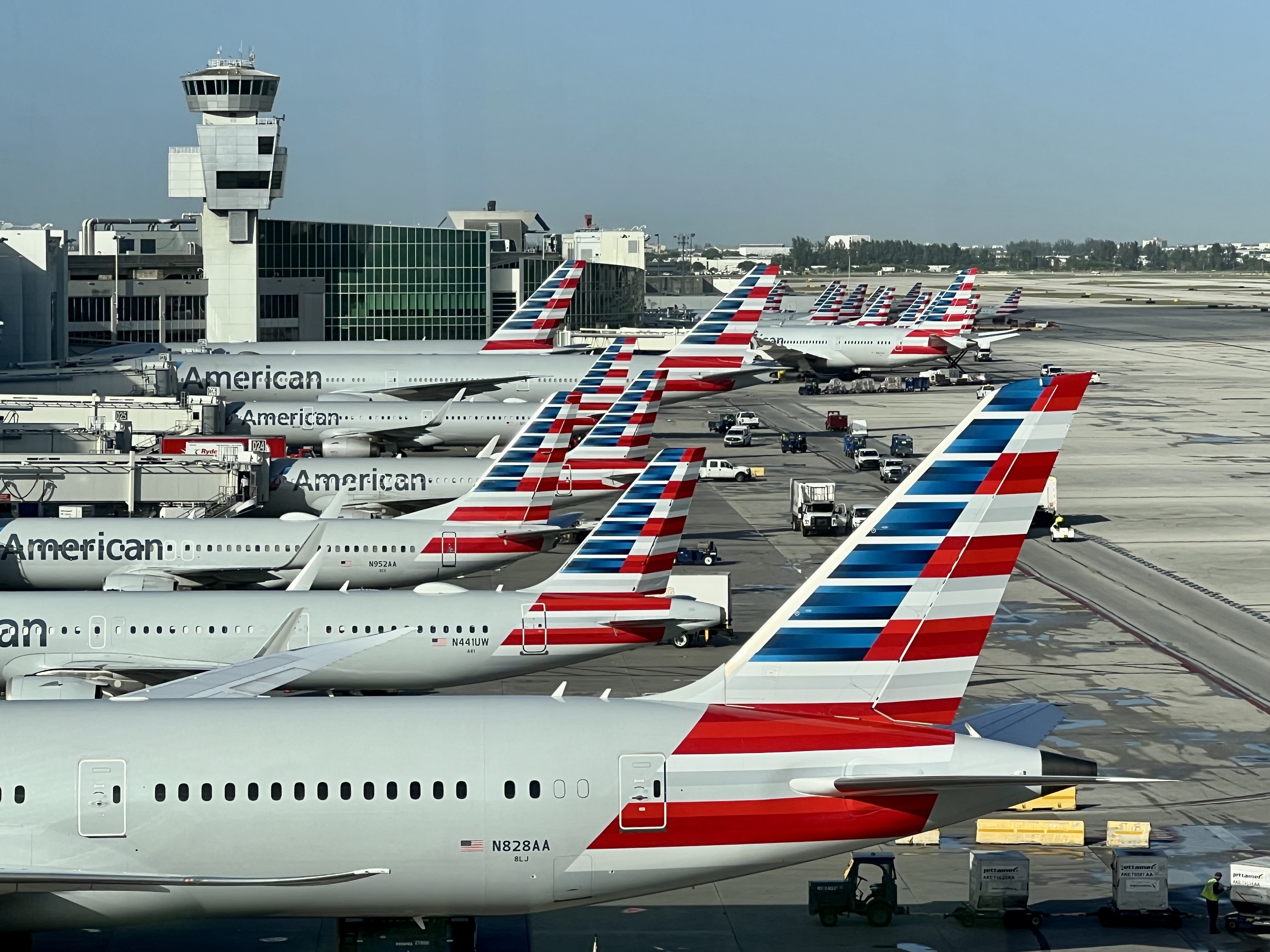 American Airlines aircraft at MIA American Airlines aircraft at MIA