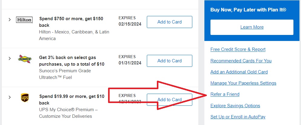 Amex Refer a Friend 