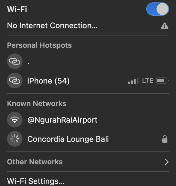 Concordia Lounge Bali no internet connection Concordia Lounge Bali no internet connection