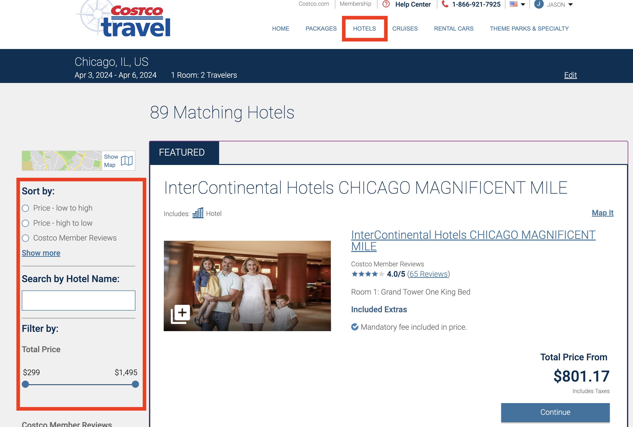 Costco Travel Hotels