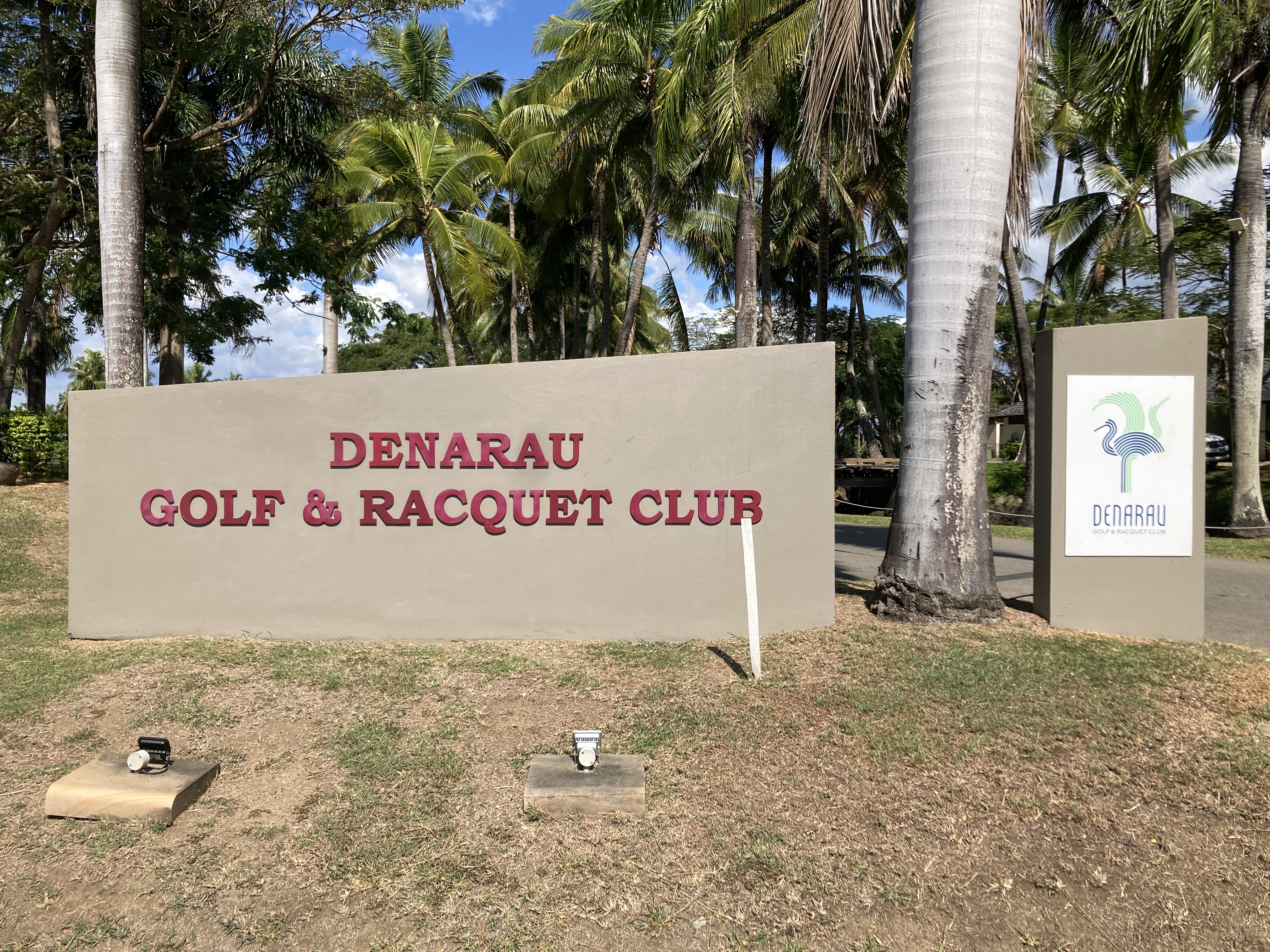 Denarau Golf Racquet Club entrance sign