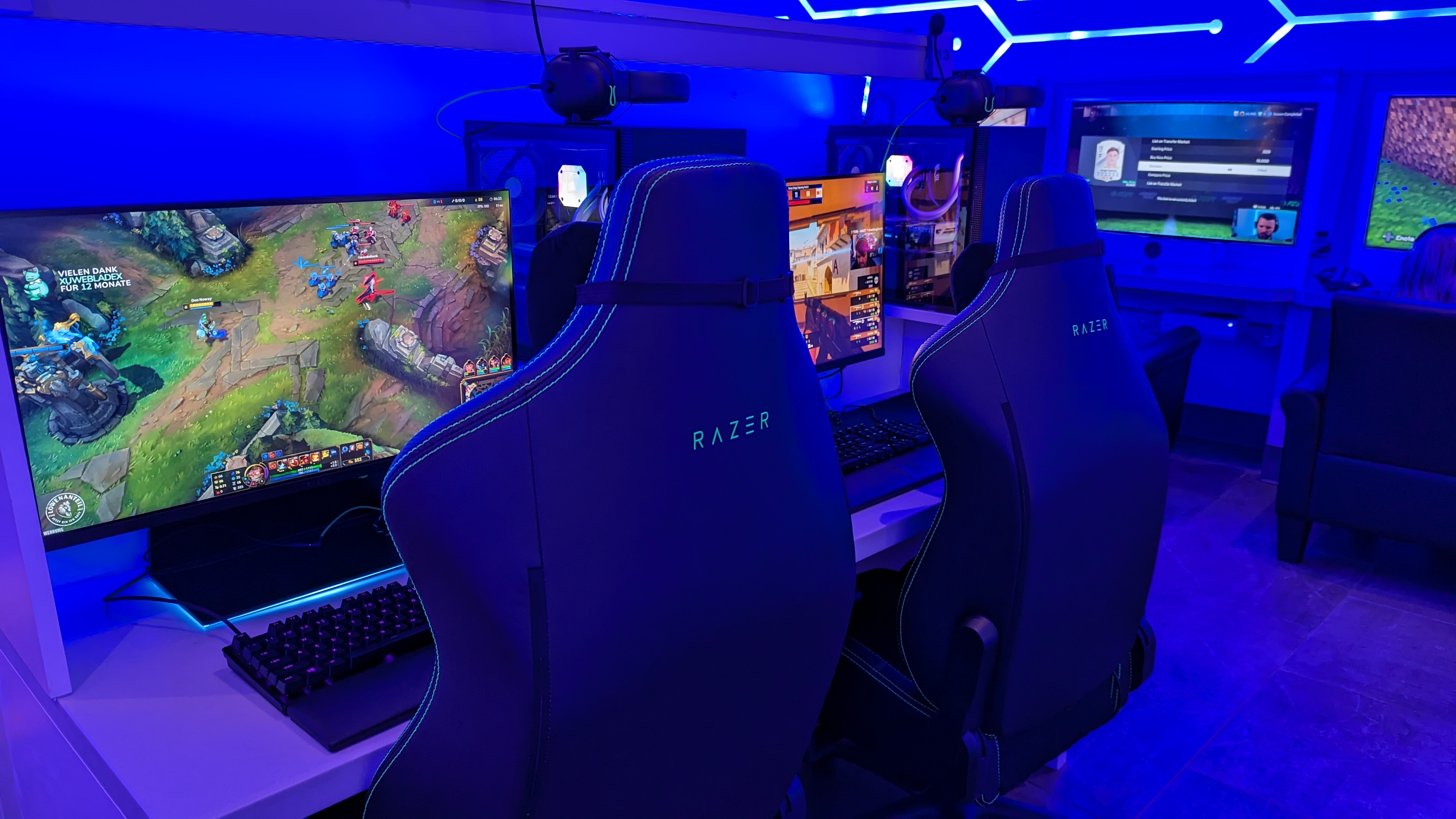 Gameway HOU lounge PC gaming stations