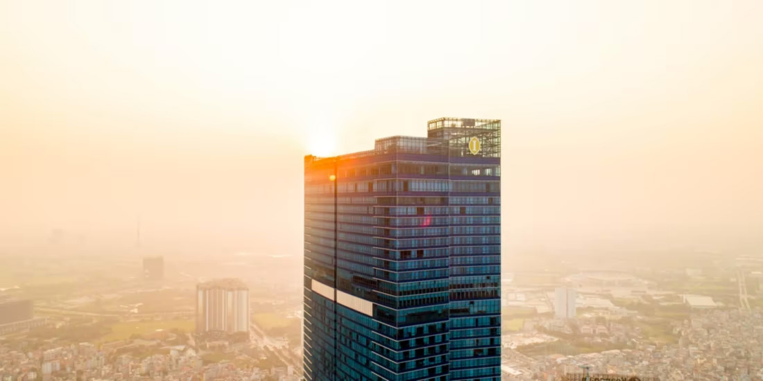 InterContinental Hanoi Landmark72 skyline view