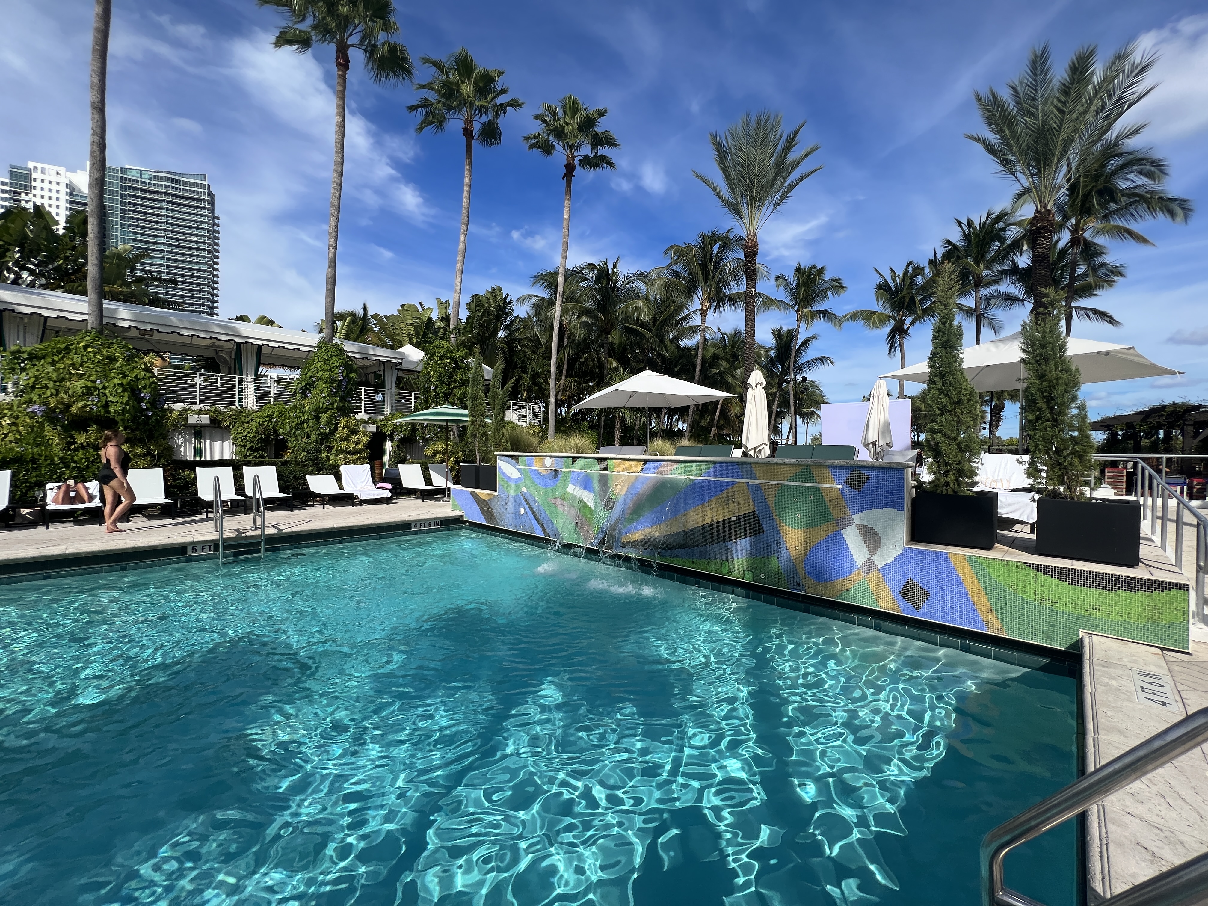 Kimpton Surfcomber Pool Waterfall