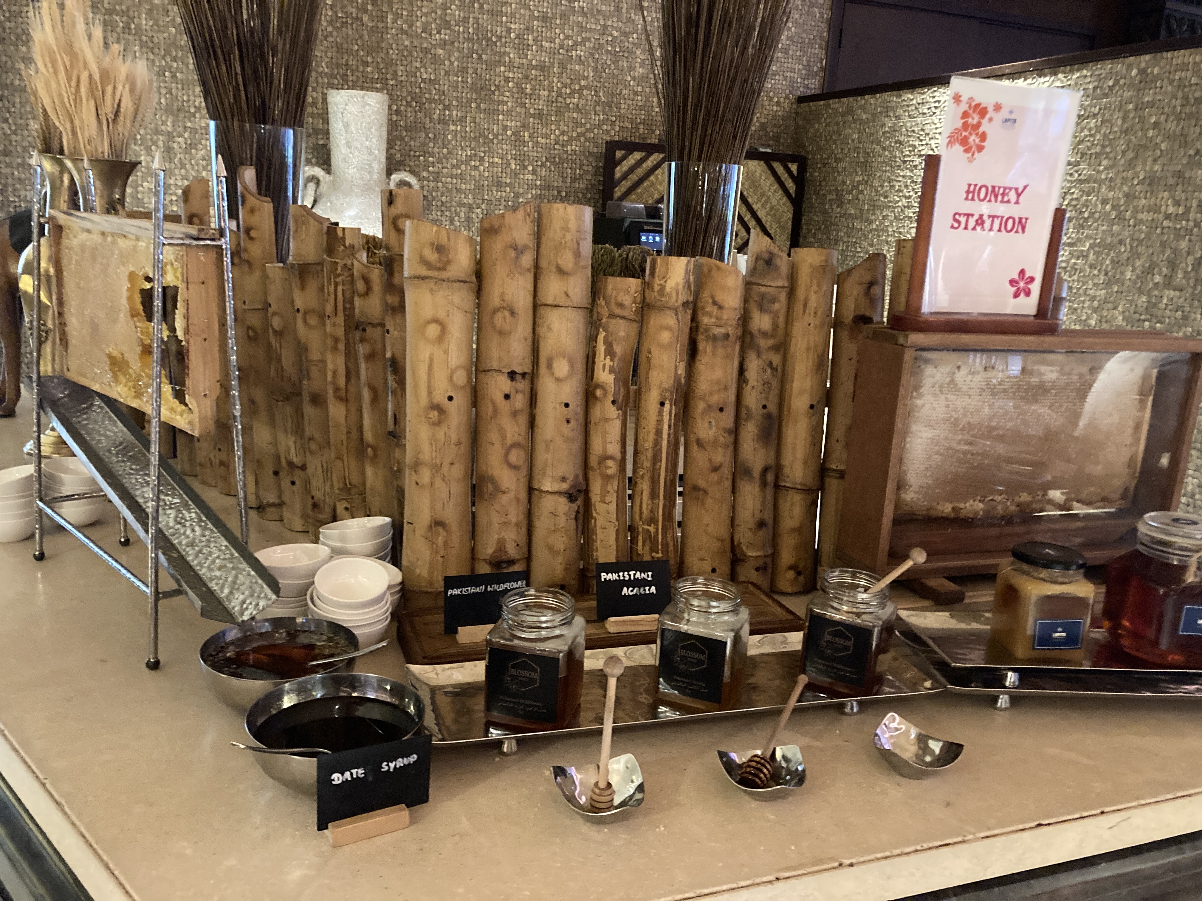 Lapita Dubai Parks and Resorts Autograph Collection Kalea breakfast honey station Lapita Dubai Parks and Resorts Autograph Collection Kalea breakfast honey station