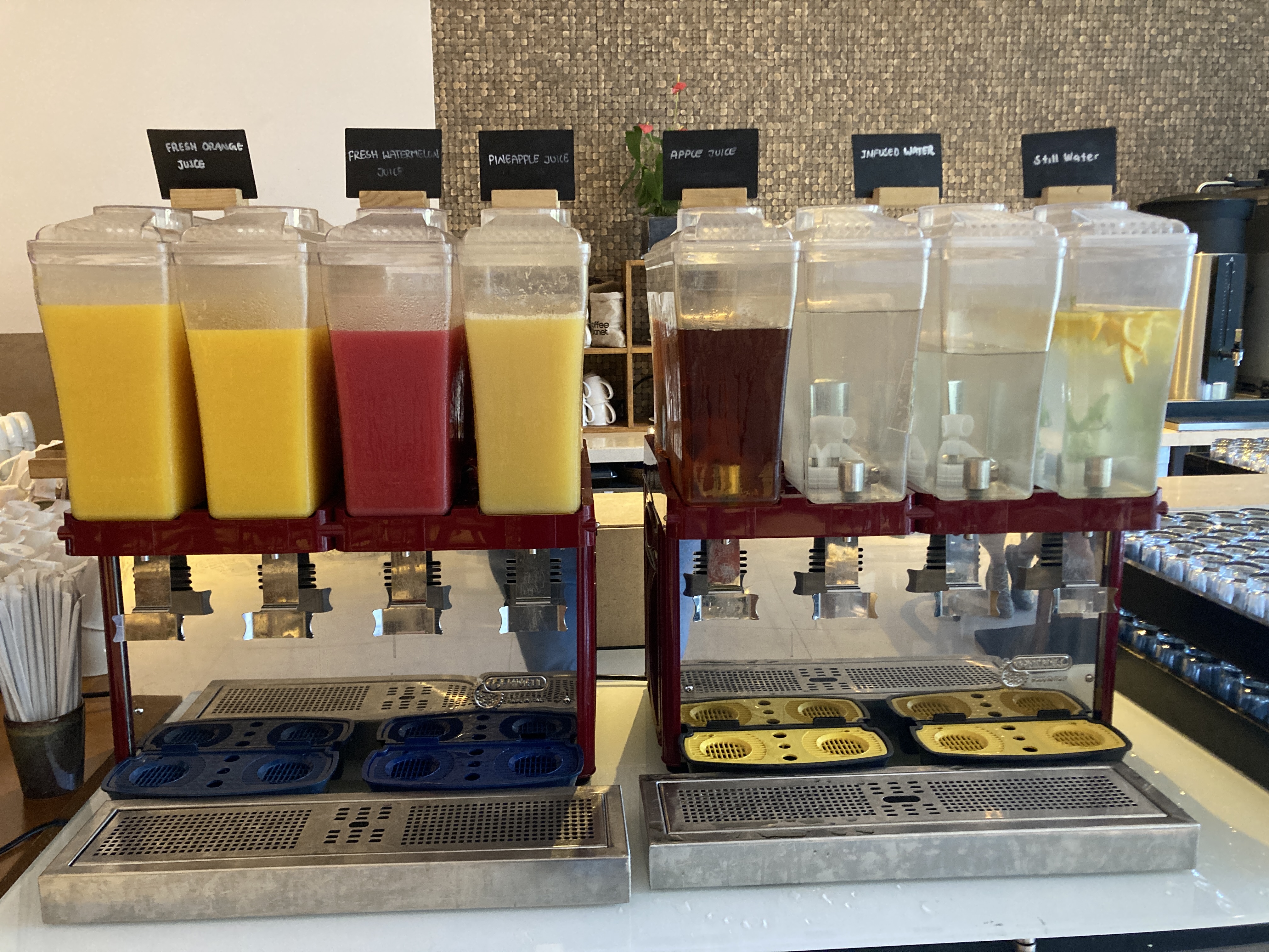 Lapita Dubai Parks and Resorts Autograph Collection Kalea breakfast juices Lapita Dubai Parks and Resorts Autograph Collection Kalea breakfast juices