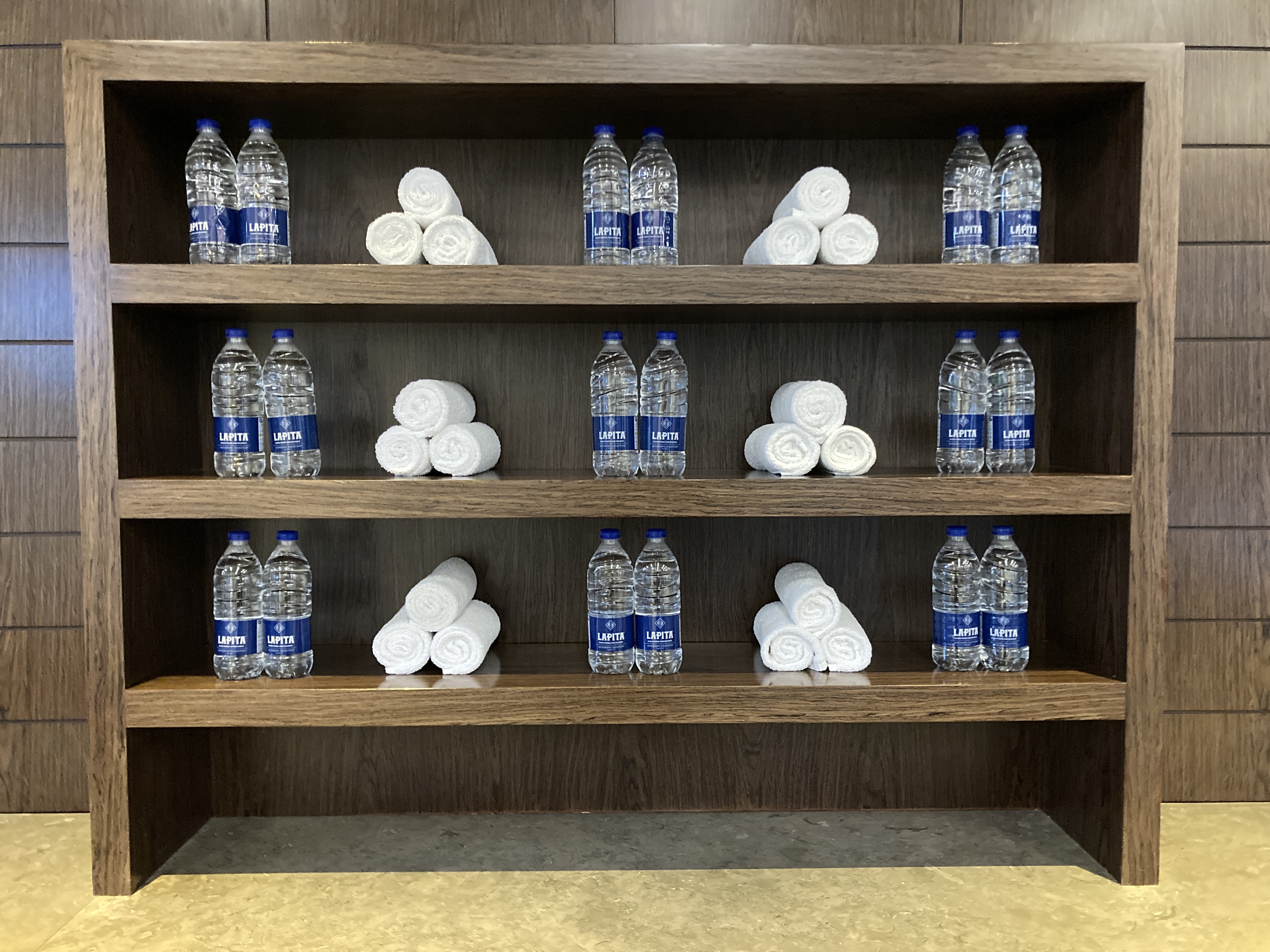 Lapita Dubai Parks and Resorts Autograph Collection gym water towels Lapita Dubai Parks and Resorts Autograph Collection gym water towels