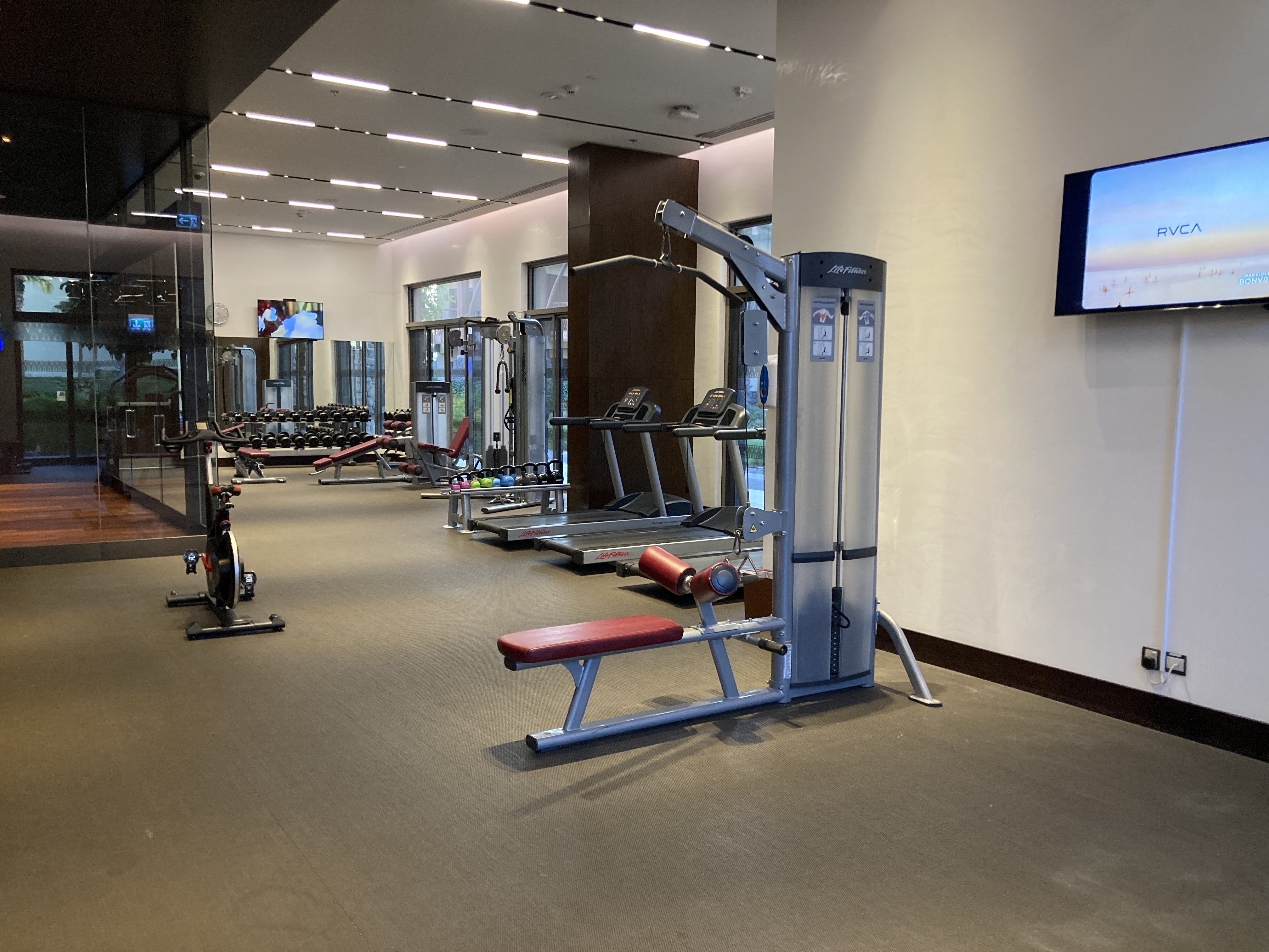 Lapita Dubai Parks and Resorts Autograph Collection gym weights treadmills Lapita Dubai Parks and Resorts Autograph Collection gym weights treadmills