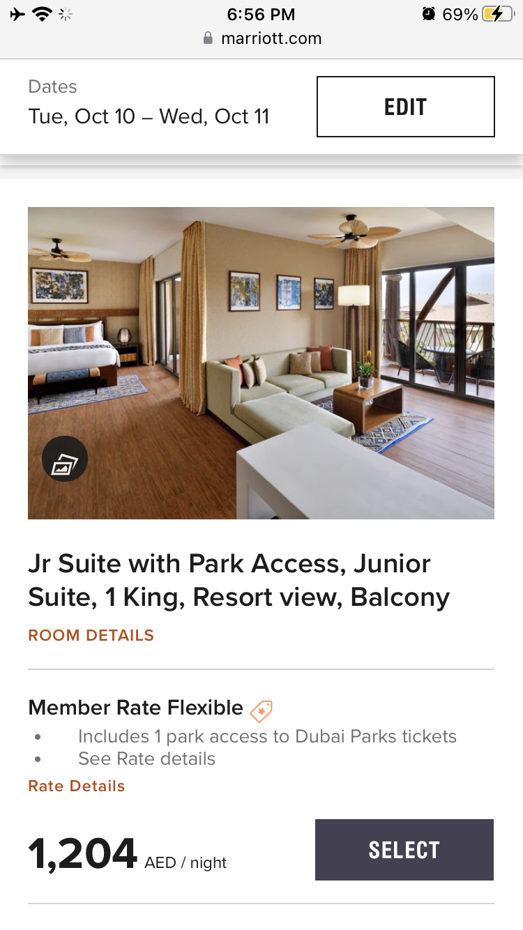 Lapita Dubai Parks and Resorts Autograph Collection junior suite cost Lapita Dubai Parks and Resorts Autograph Collection junior suite cost