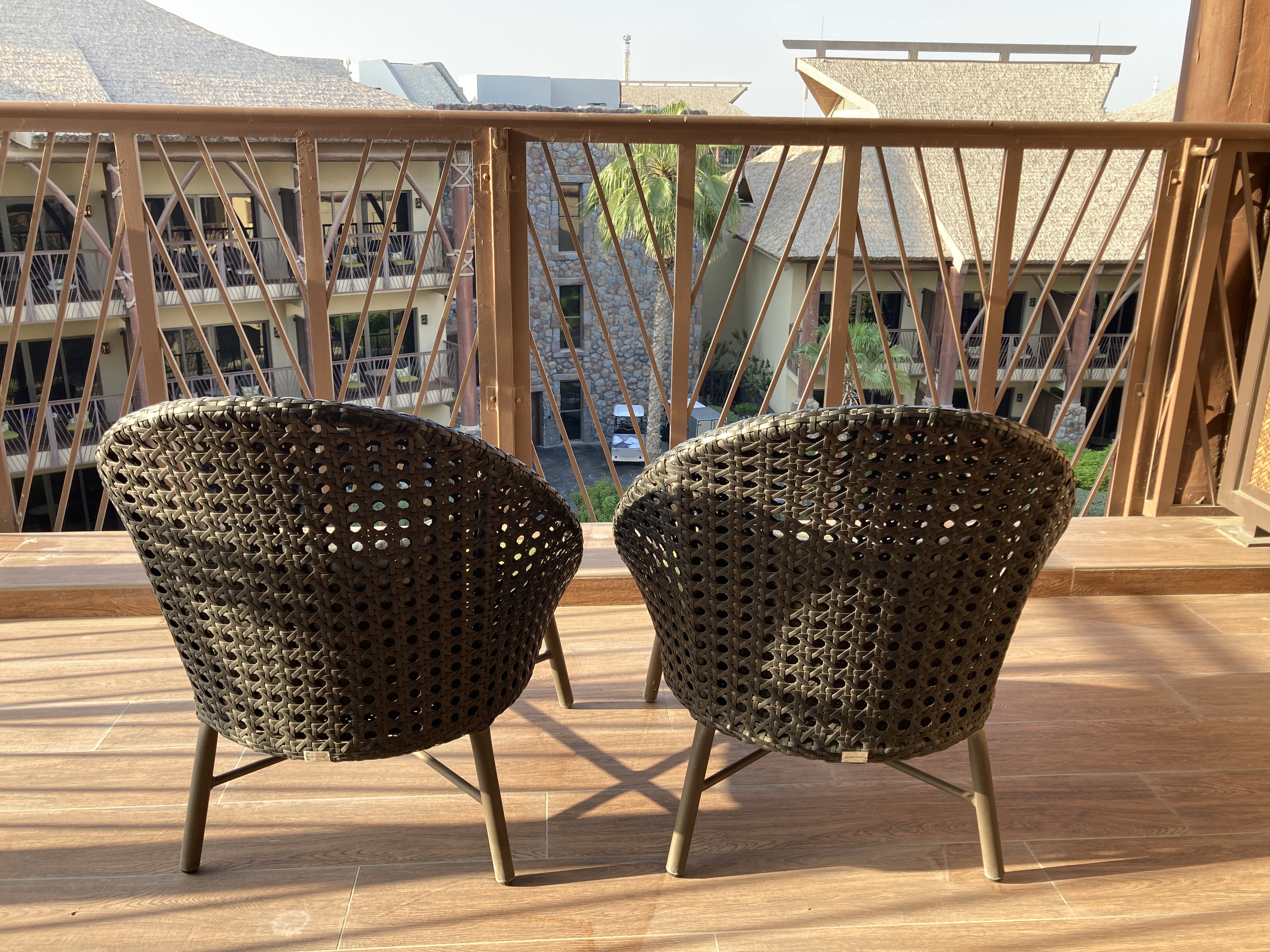 Lapita Dubai Parks and Resorts Autograph Collection junior suite living room deck Lapita Dubai Parks and Resorts Autograph Collection junior suite living room deck