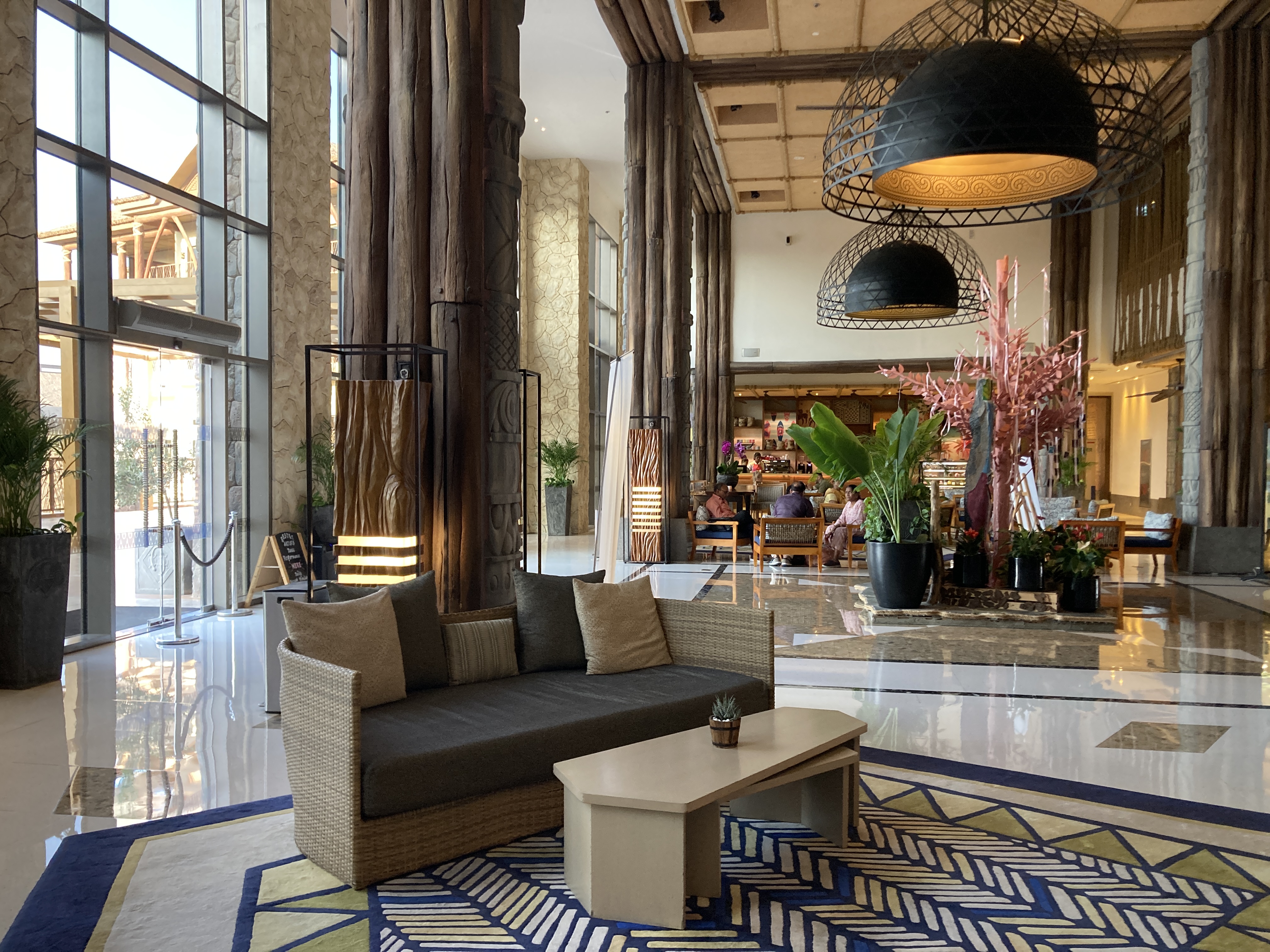 Lapita Dubai Parks and Resorts Autograph Collection lobby seating Lapita Dubai Parks and Resorts Autograph Collection lobby seating